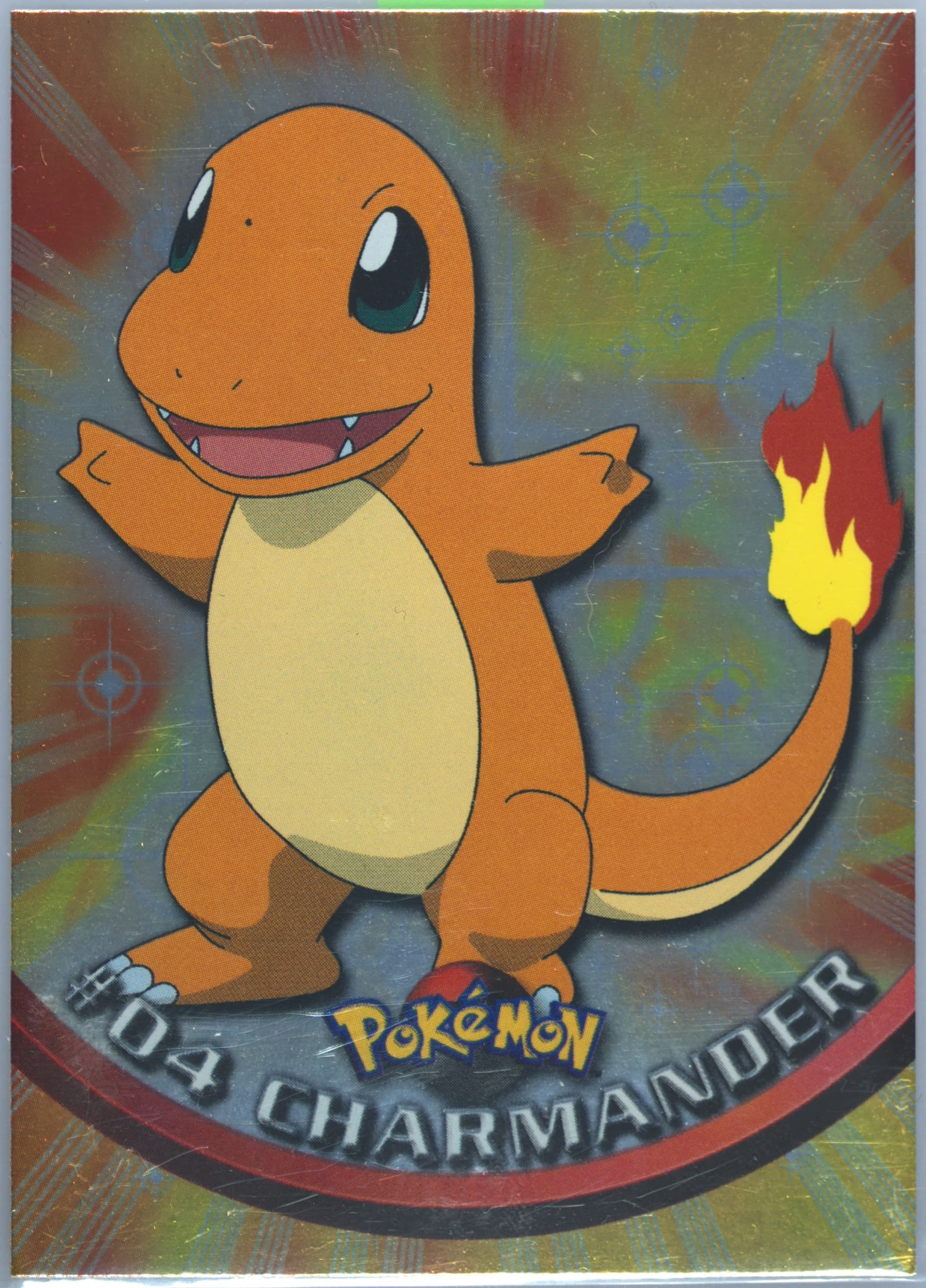 Charmander Foil-Italian (4) 1999 Topps Pokemon TV