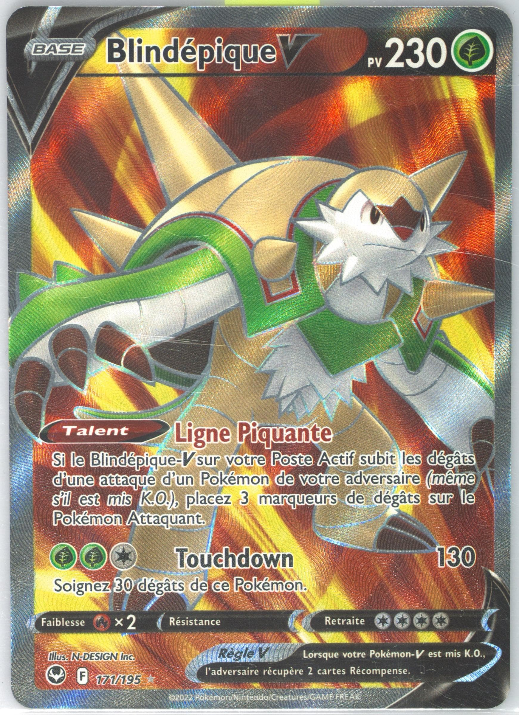 Full Art/Blindepique V French (171) 2022 Pokemon Sword & Shield Silver Tempest