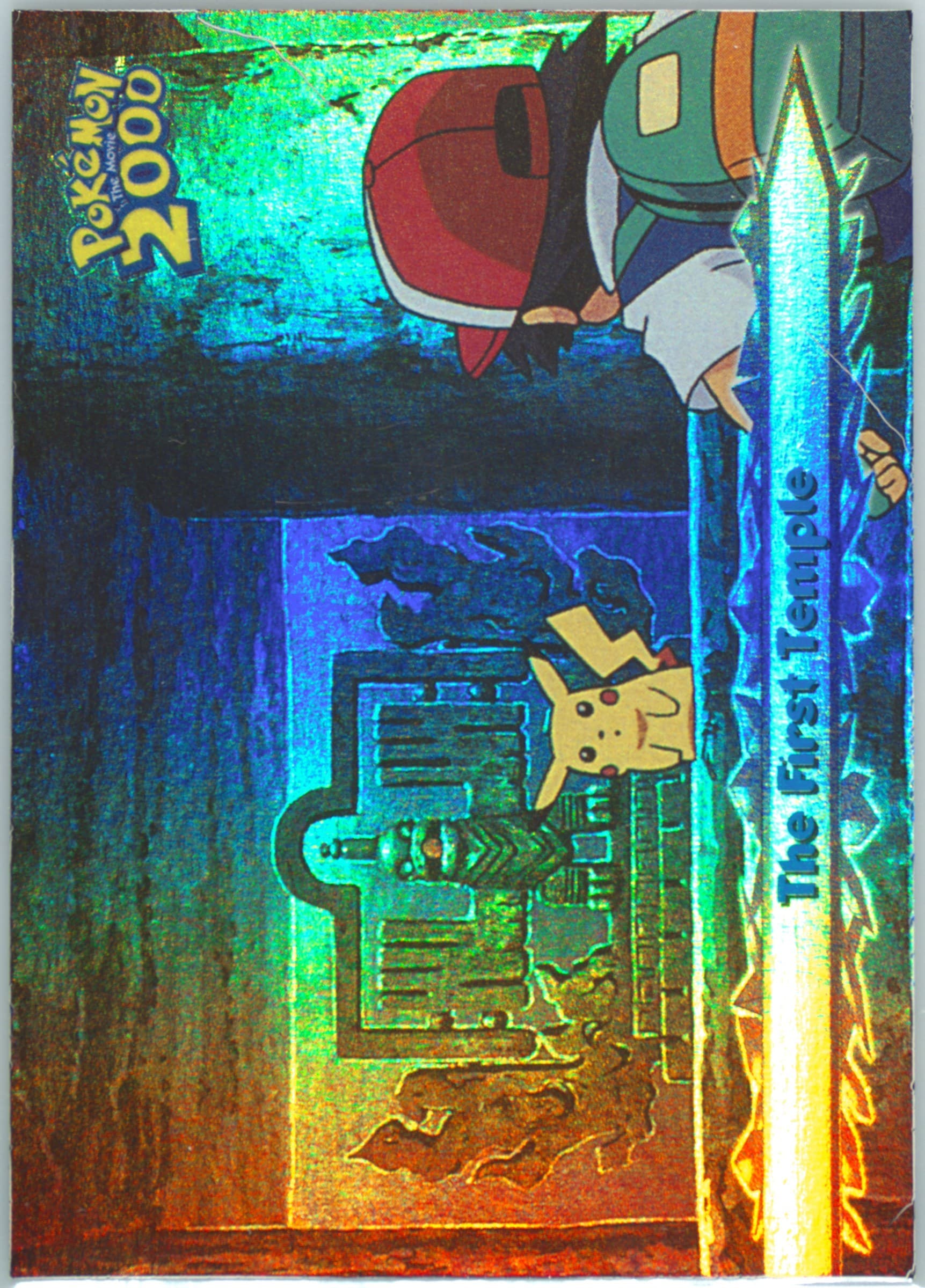 The First Temple Rainbow Foil (32) 2000 Topps Pokemon the Movie 2000