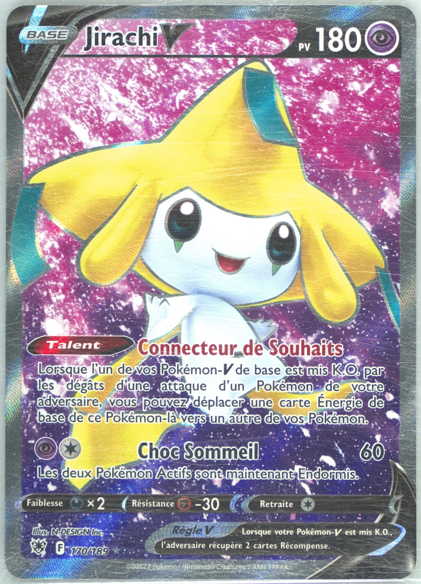 Full Art/Jirachi V French (170) 2022 Pokemon Sword & Shield Astral Radiance