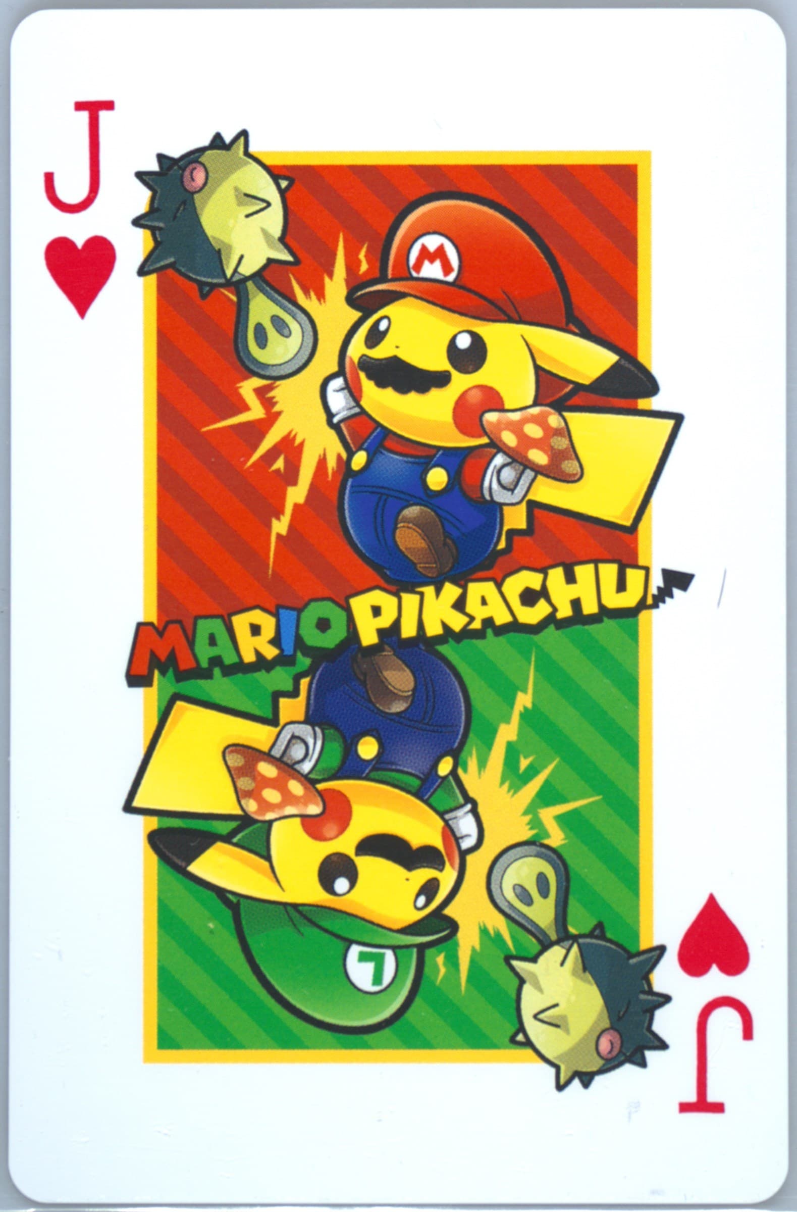 Jack of Hearts 2016 Pokemon Playing Cards Mario Pikachu