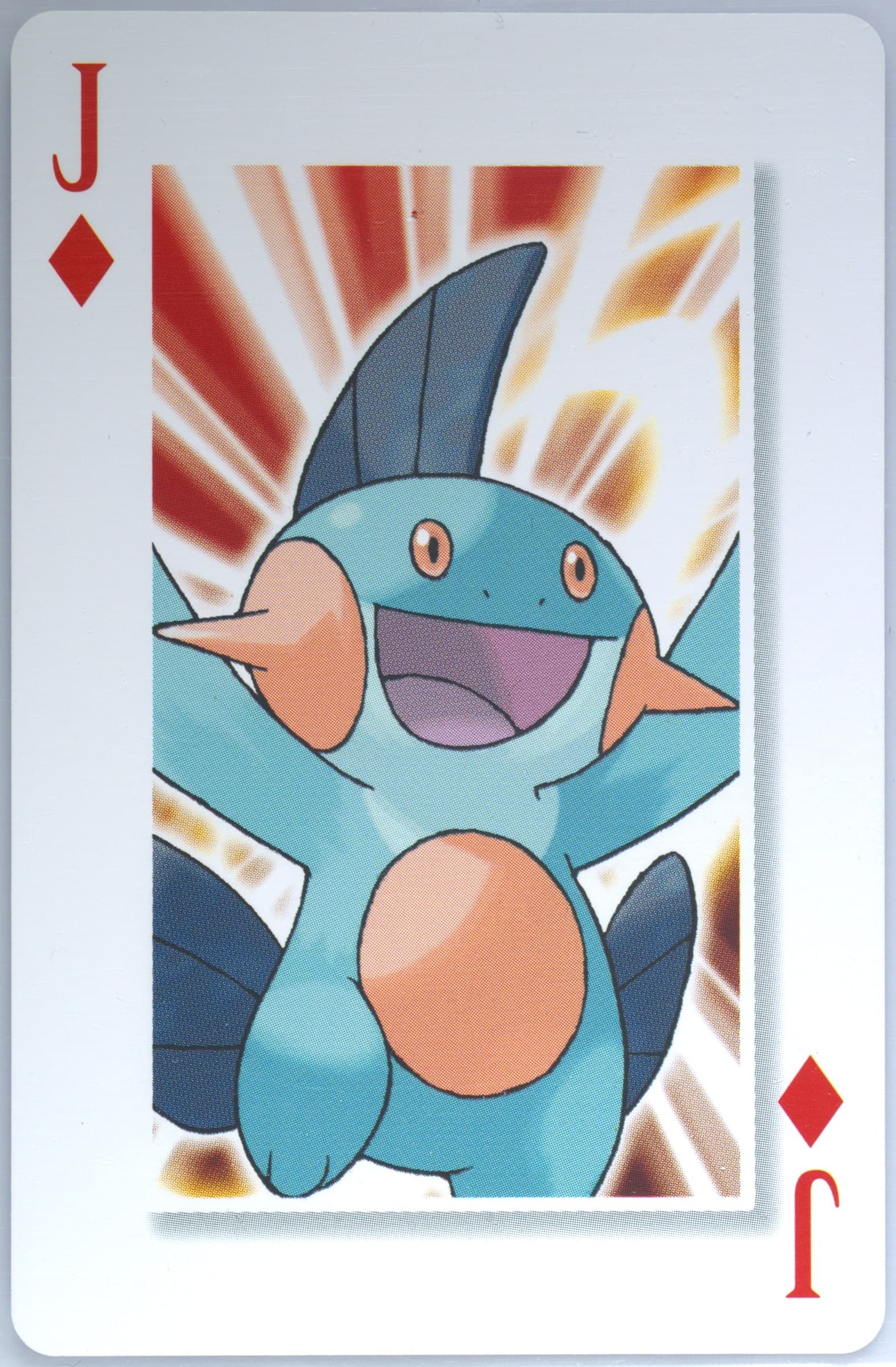 Marshtomp Jack of Diamonds 2006 Pokemon Center 10th Anniversary Playing Cards Blue Deck