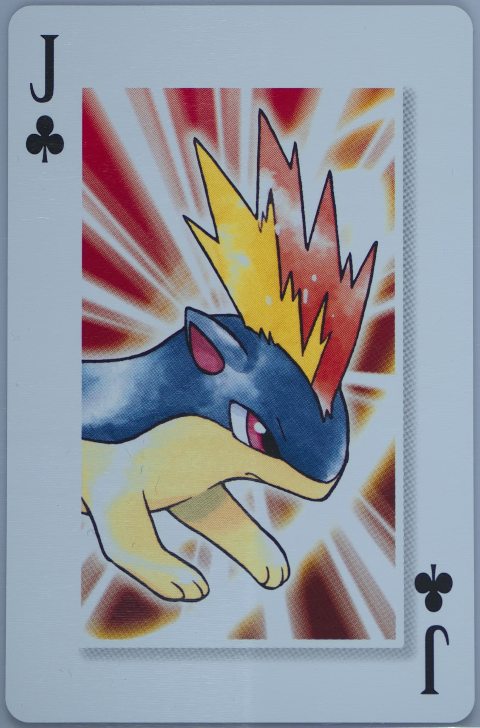 Quilava Jack of Clubs 2006 Pokemon Center 10th Anniversary Playing Cards Green Deck