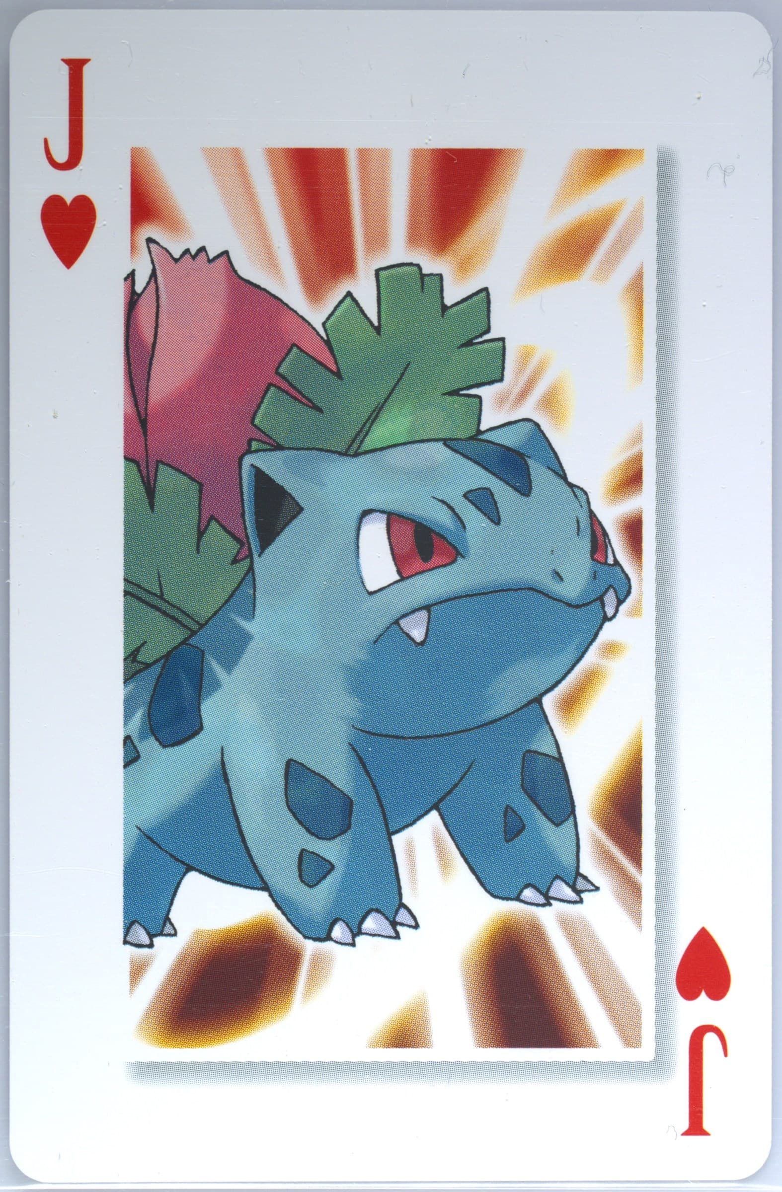 Ivysaur Jack of Hearts 2006 Pokemon Center 10th Anniversary Playing Cards Red Deck