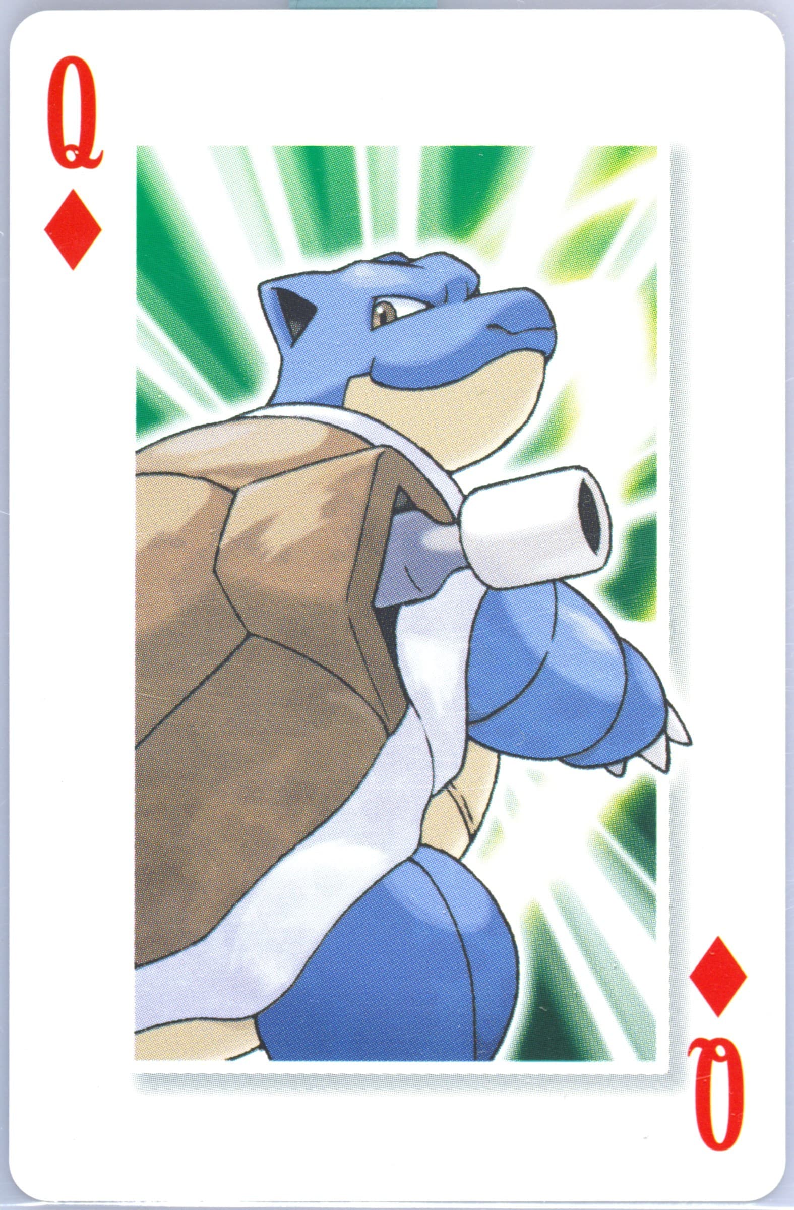 Blastoise Queen of Diamonds 2006 Pokemon Center 10th Anniversary Playing Cards Red Deck