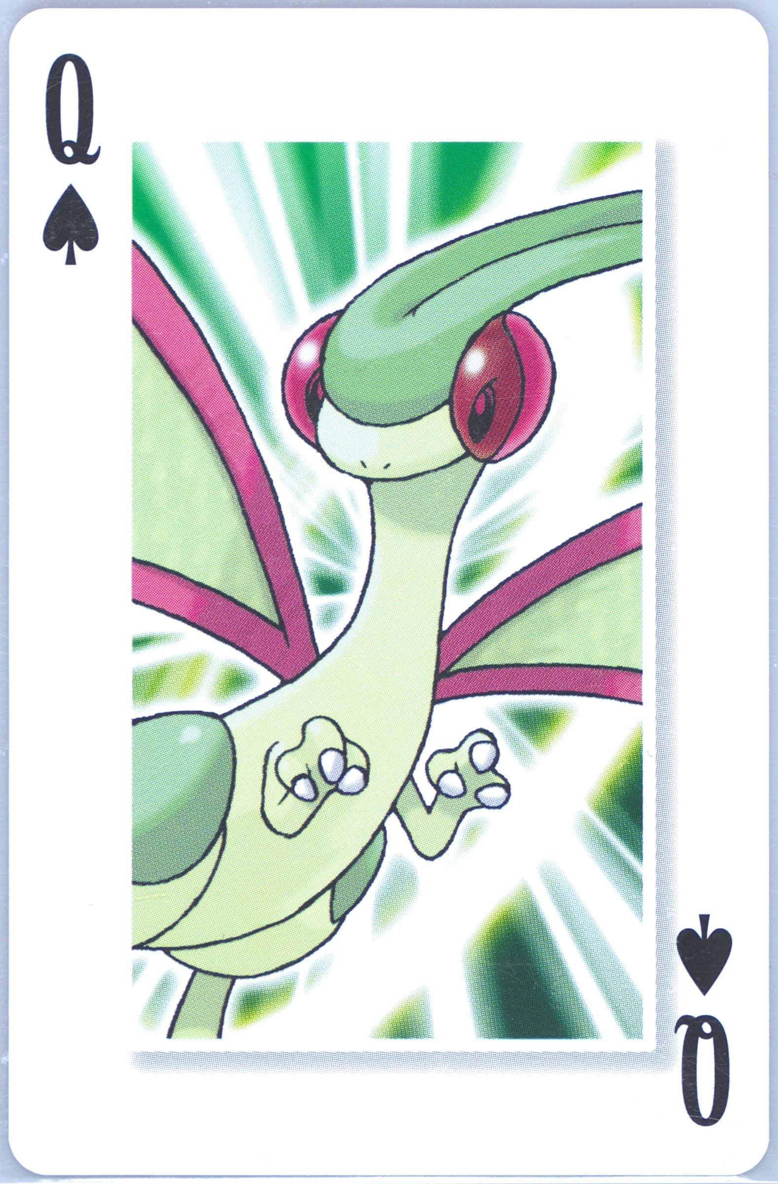 Flygon Queen of Spades 2006 Pokemon Center 10th Anniversary Playing Cards Red Deck