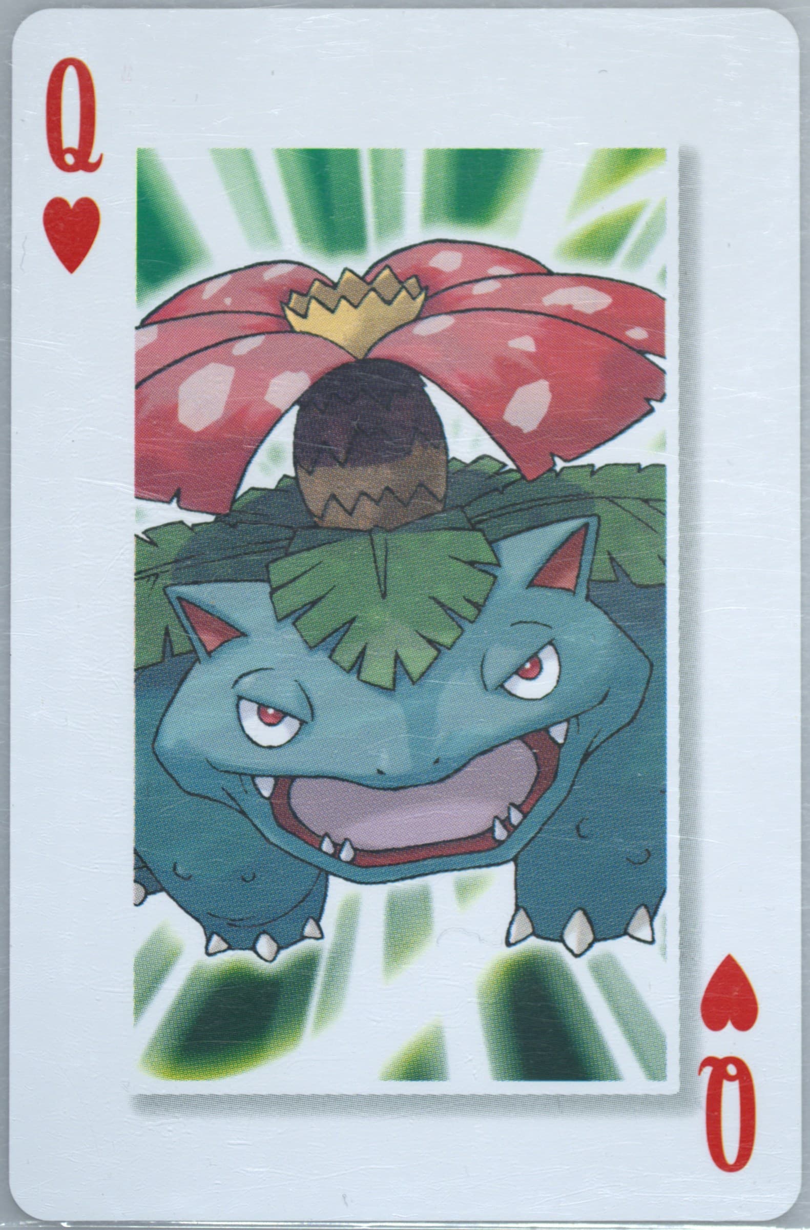 Venusaur Queen of Hearts 2006 Pokemon Center 10th Anniversary Playing Cards Red Deck