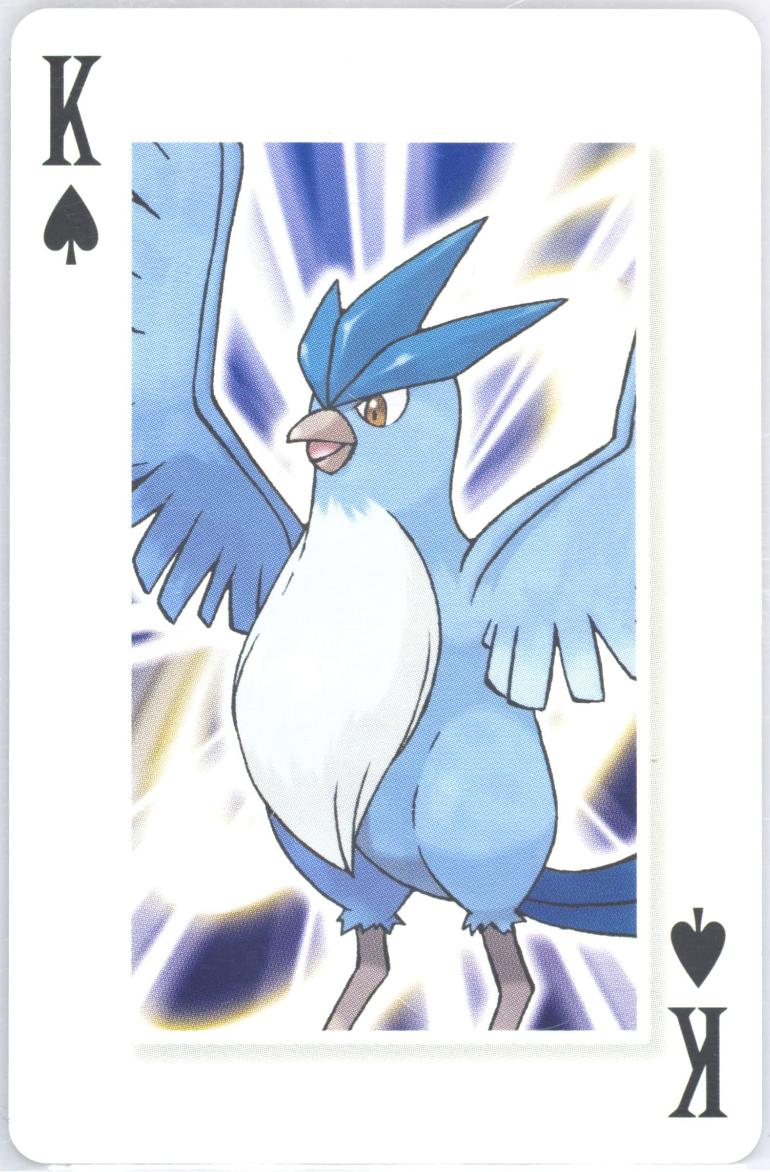 Articuno King of Spades 2006 Pokemon Center 10th Anniversary Playing Cards Green Deck