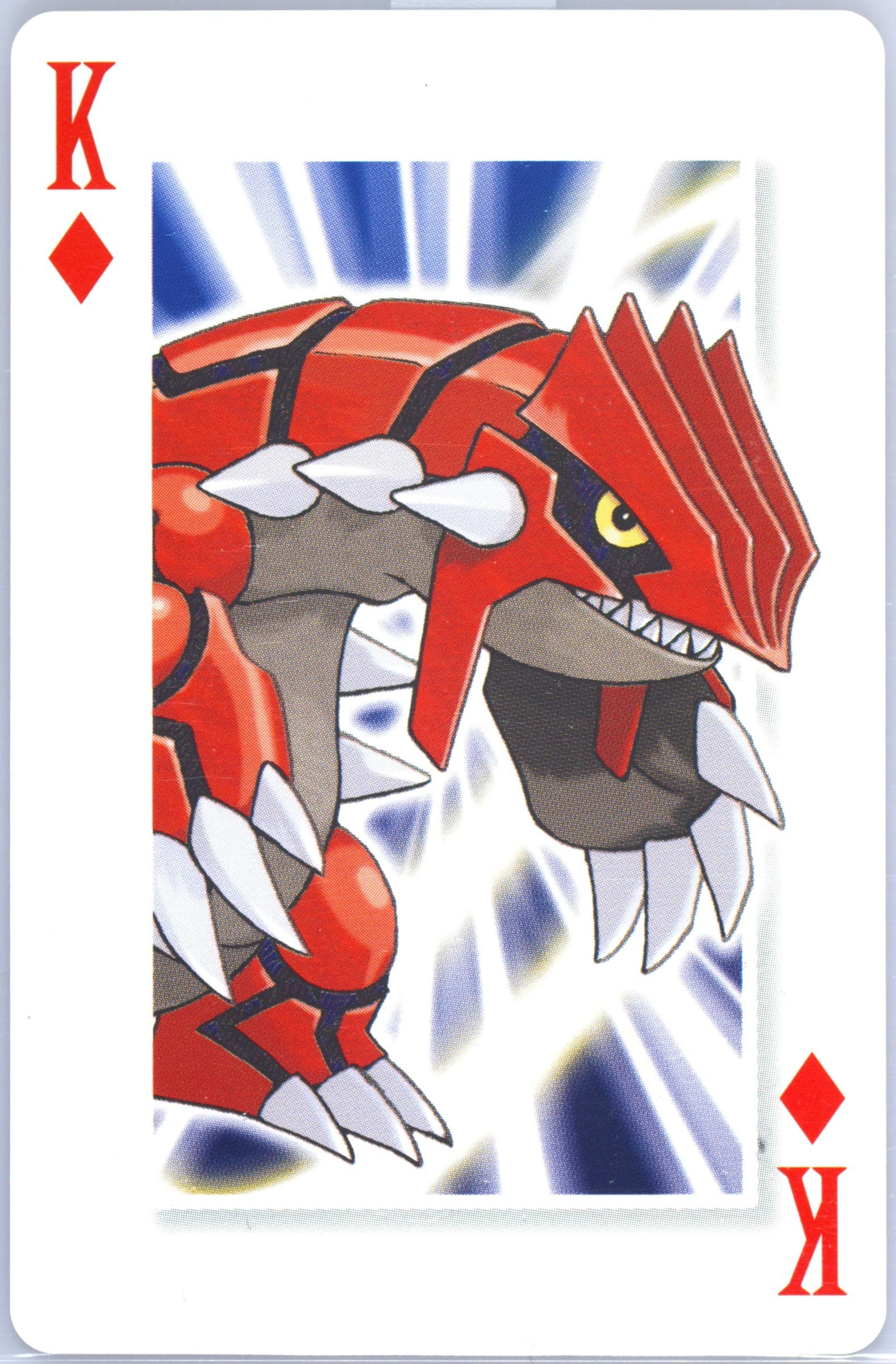 Groudon King of Diamonds 2006 Pokemon Center 10th Anniversary Playing Cards Yellow Deck