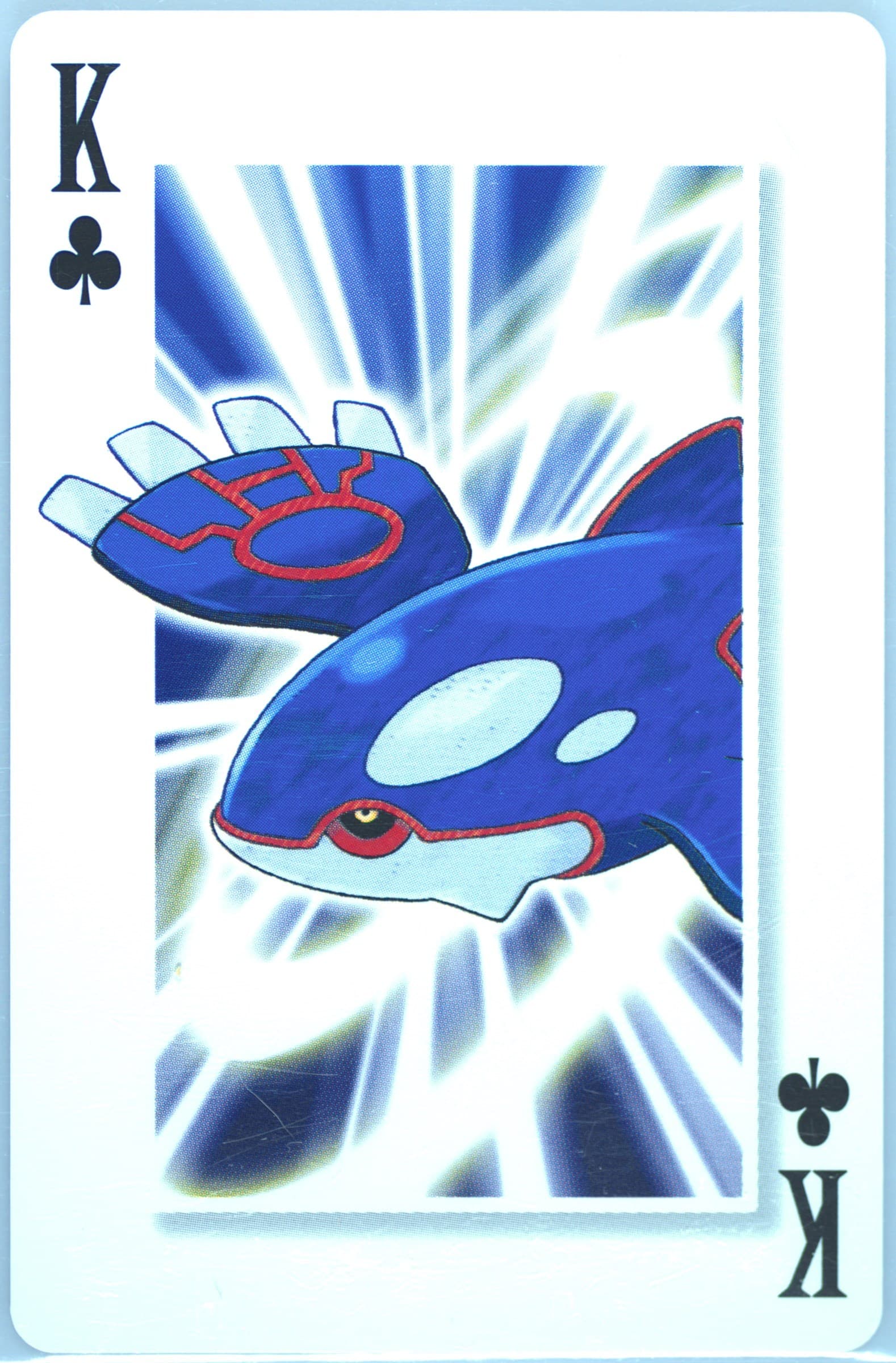 Kyogre King of Clubs 2006 Pokemon Center 10th Anniversary Playing Cards Yellow Deck