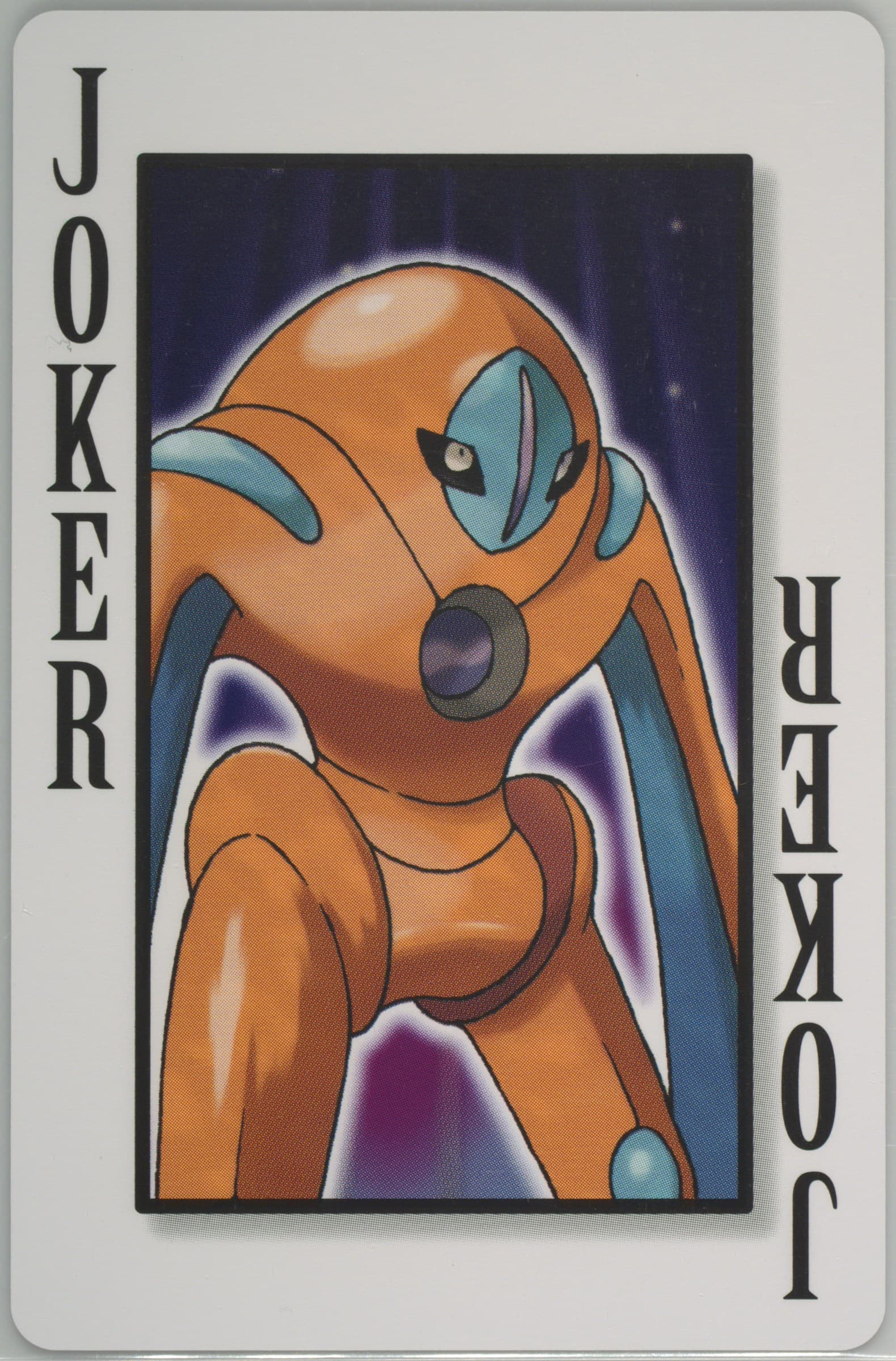 Defense Forme Deoxys Joker 2006 Pokemon Center 10th Anniversary Playing Cards Blue Deck
