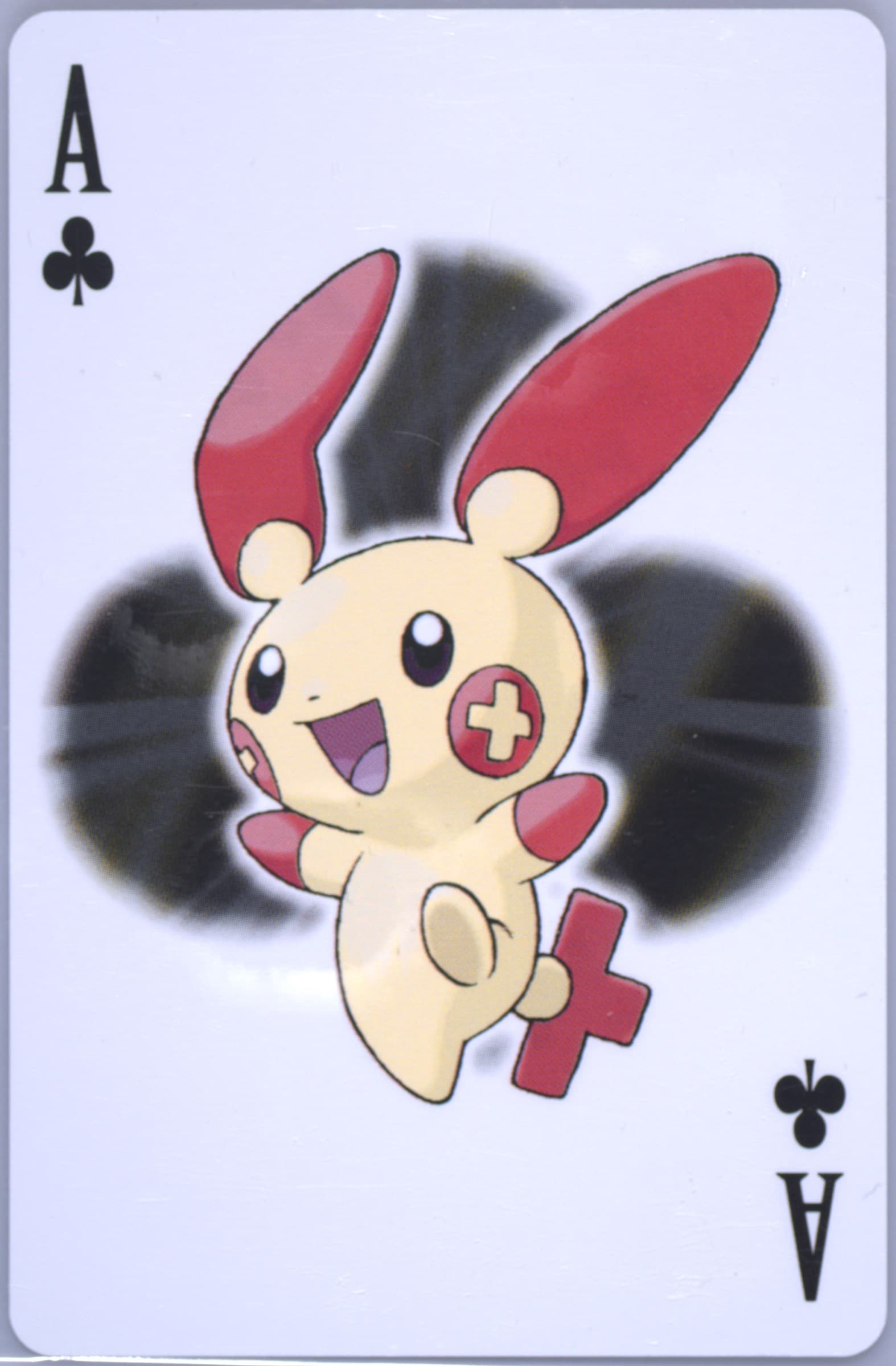 Plusle Ace of Clubs 2006 Pokemon Center 10th Anniversary Playing Cards Yellow Deck