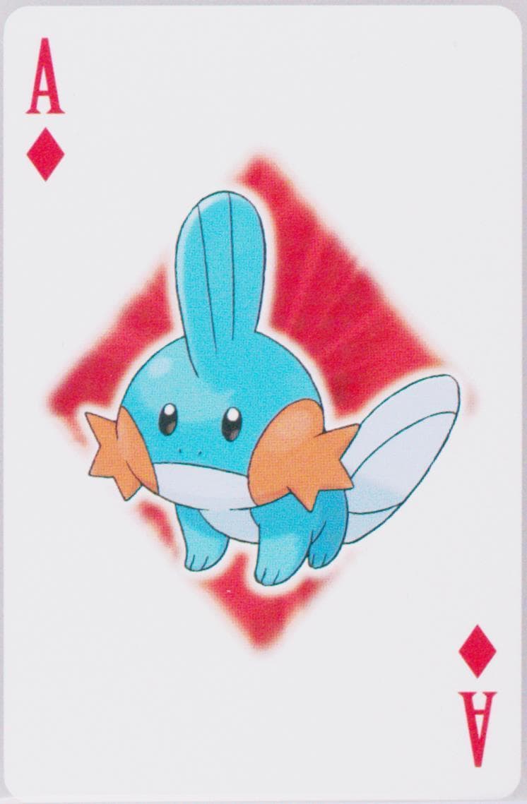 Mudkip Ace of Diamonds 2006 Pokemon Center 10th Anniversary Playing Cards Blue Deck