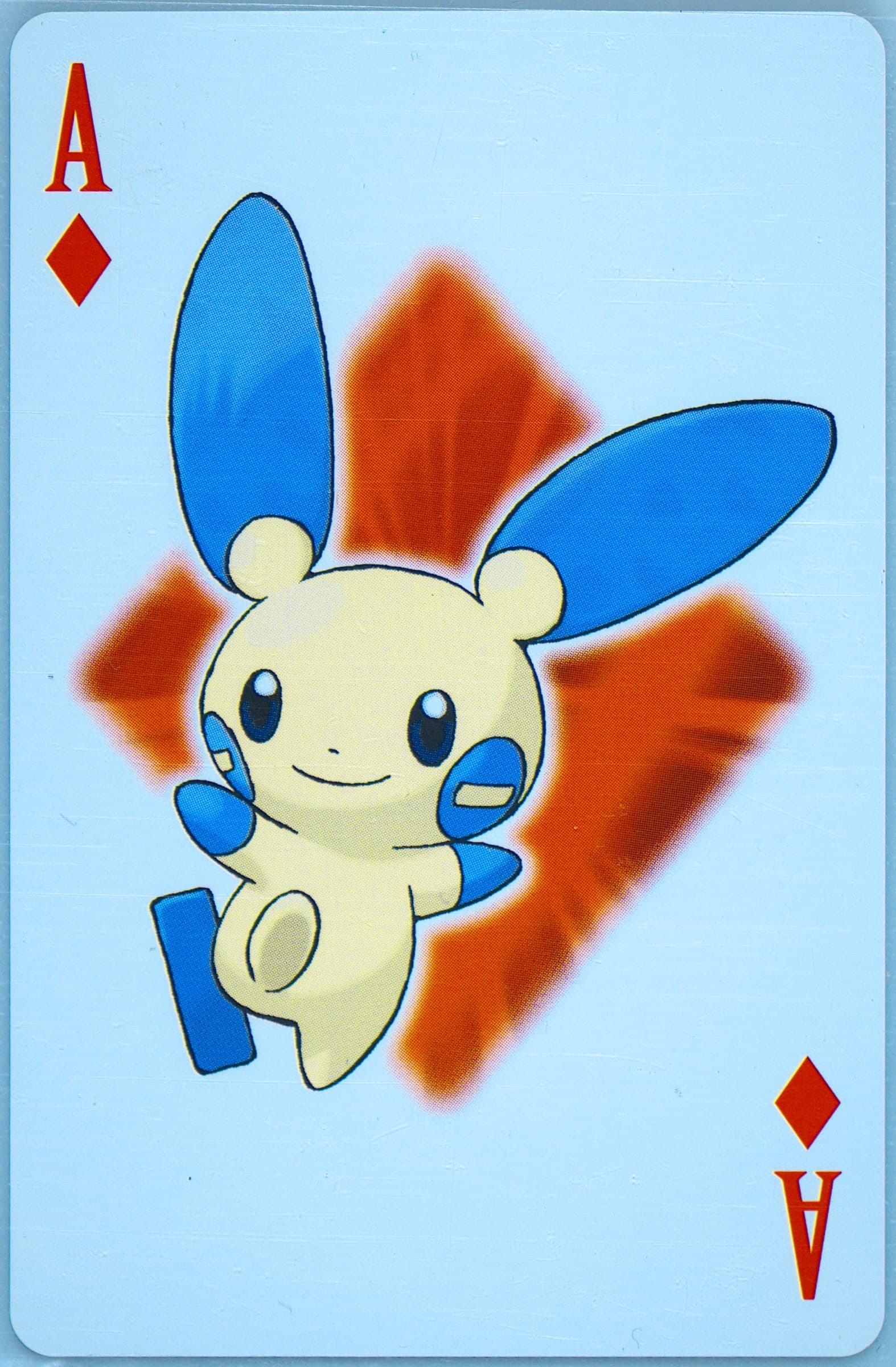 Minun Ace of Diamonds 2006 Pokemon Center 10th Anniversary Playing Cards Yellow Deck