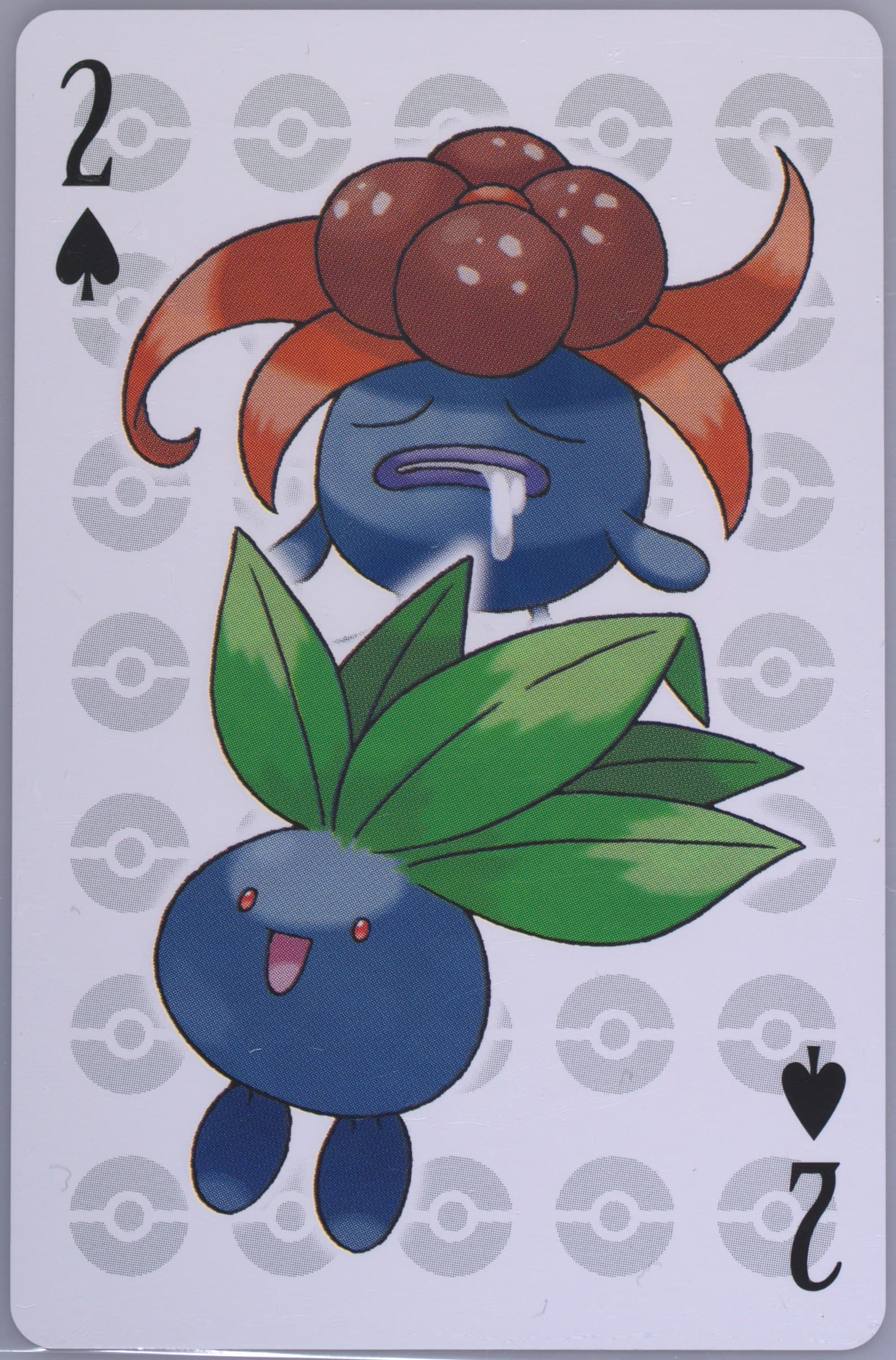 Gloom/Oddish 2 of Spades 2006 Pokemon Center 10th Anniversary Playing Cards Yellow Deck