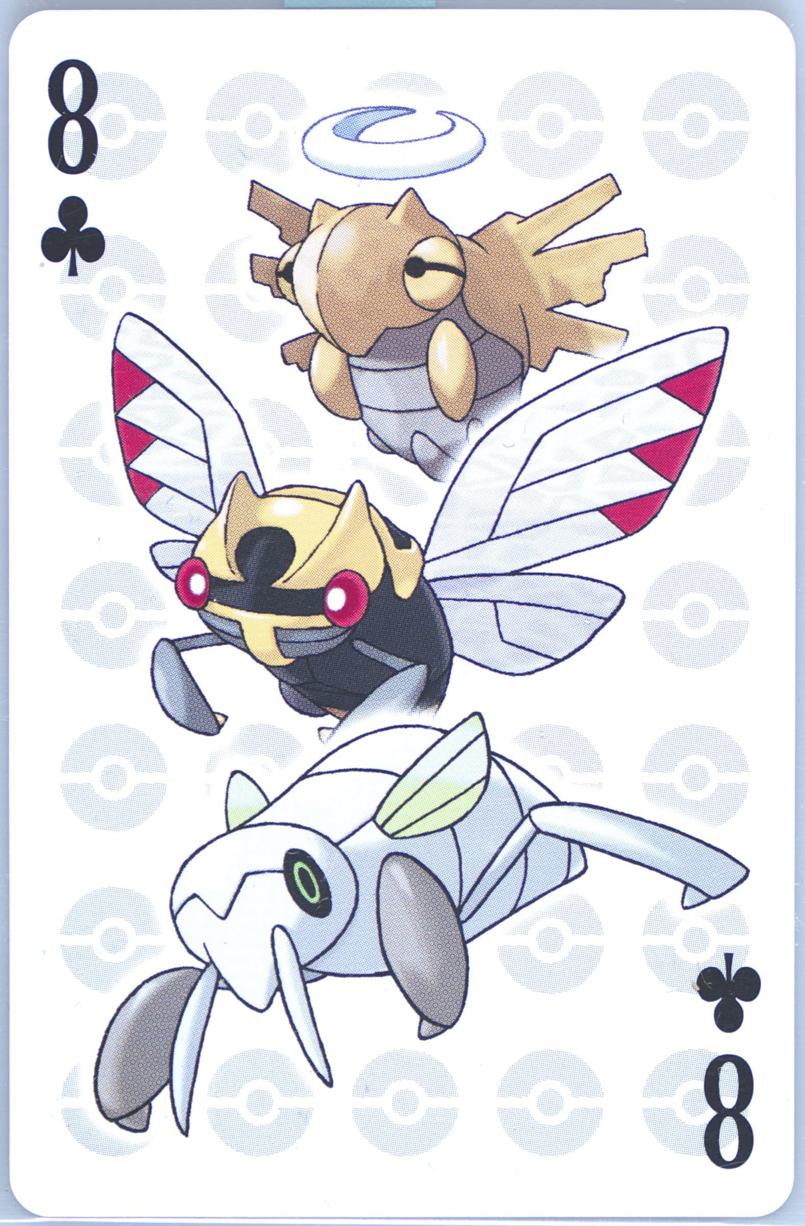 Nincada/Ninjask/Shedinja 8 of Clubs 2006 Pokemon Center 10th Anniversary Playing Cards Blue Deck