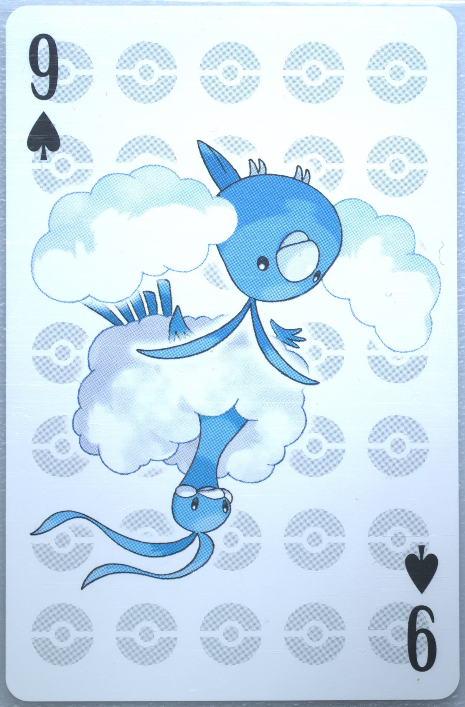 Altaria/Swablu 9 of Spades 2006 Pokemon Center 10th Anniversary Playing Cards Yellow Deck