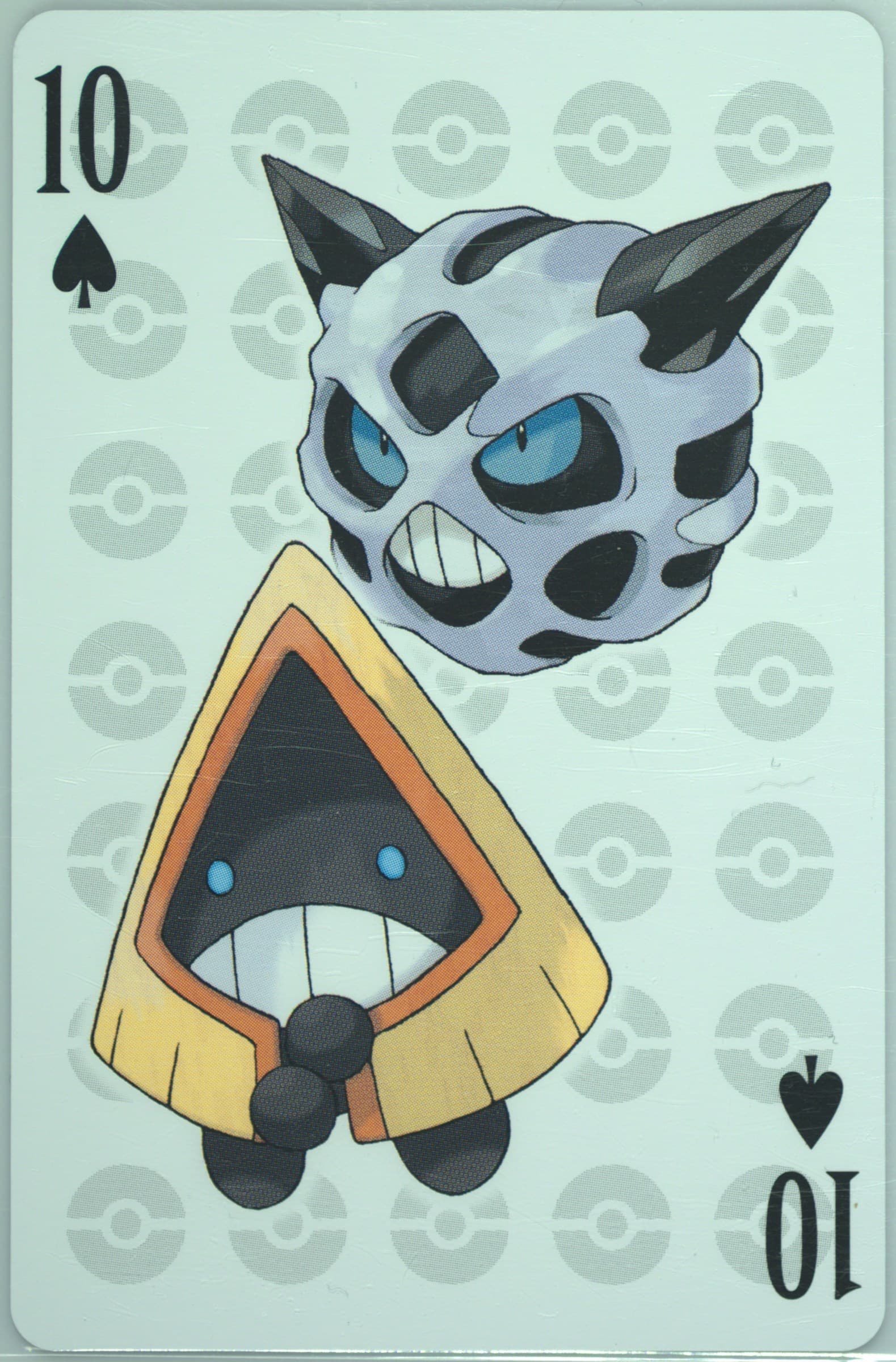 Glalie/Snorunt 10 of Spades 2006 Pokemon Center 10th Anniversary Playing Cards Blue Deck