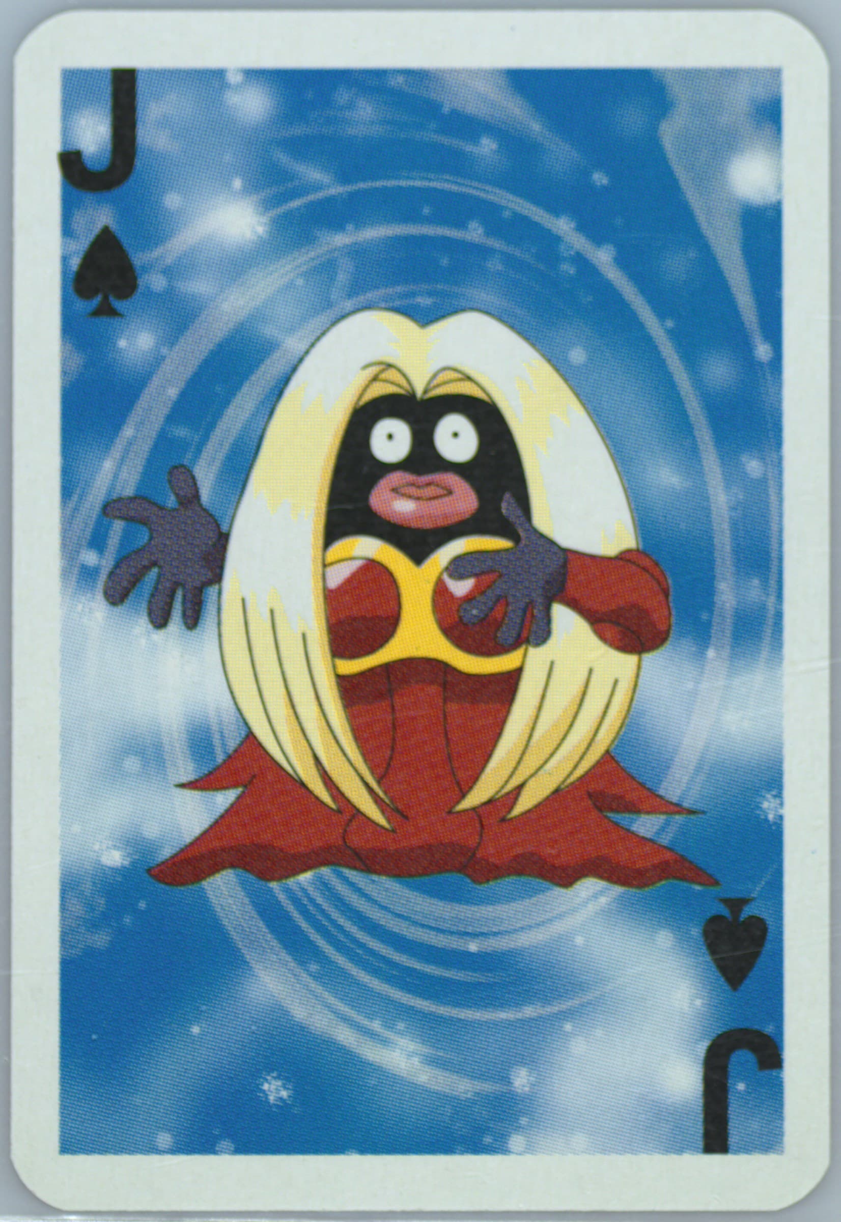 Jynx Jack of Spades 1999 Bicycle Pokemon Mini Playing Cards Blue Deck