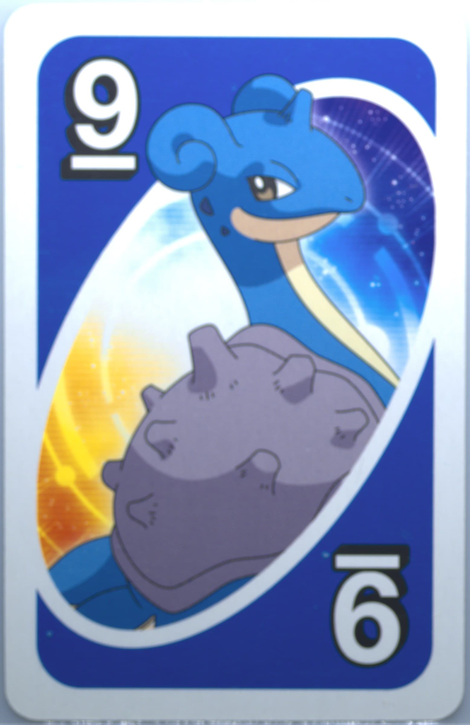Lapras Japanese Back-Blue-#9 2017 Uno Pokemon Sun & Moon