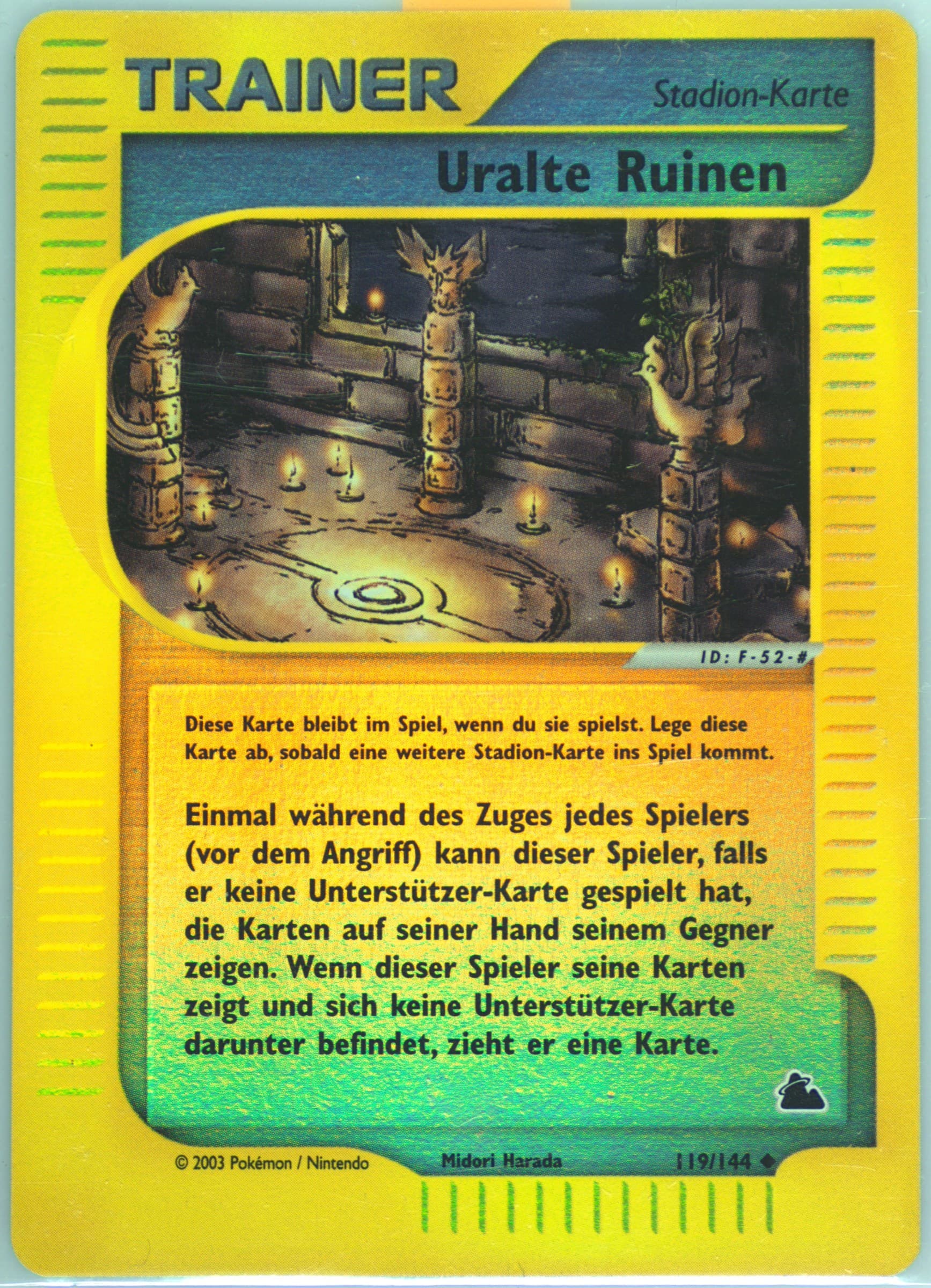 Uralter Friedhof-Reverse Foil German (119) 2003 Pokemon Skyridge