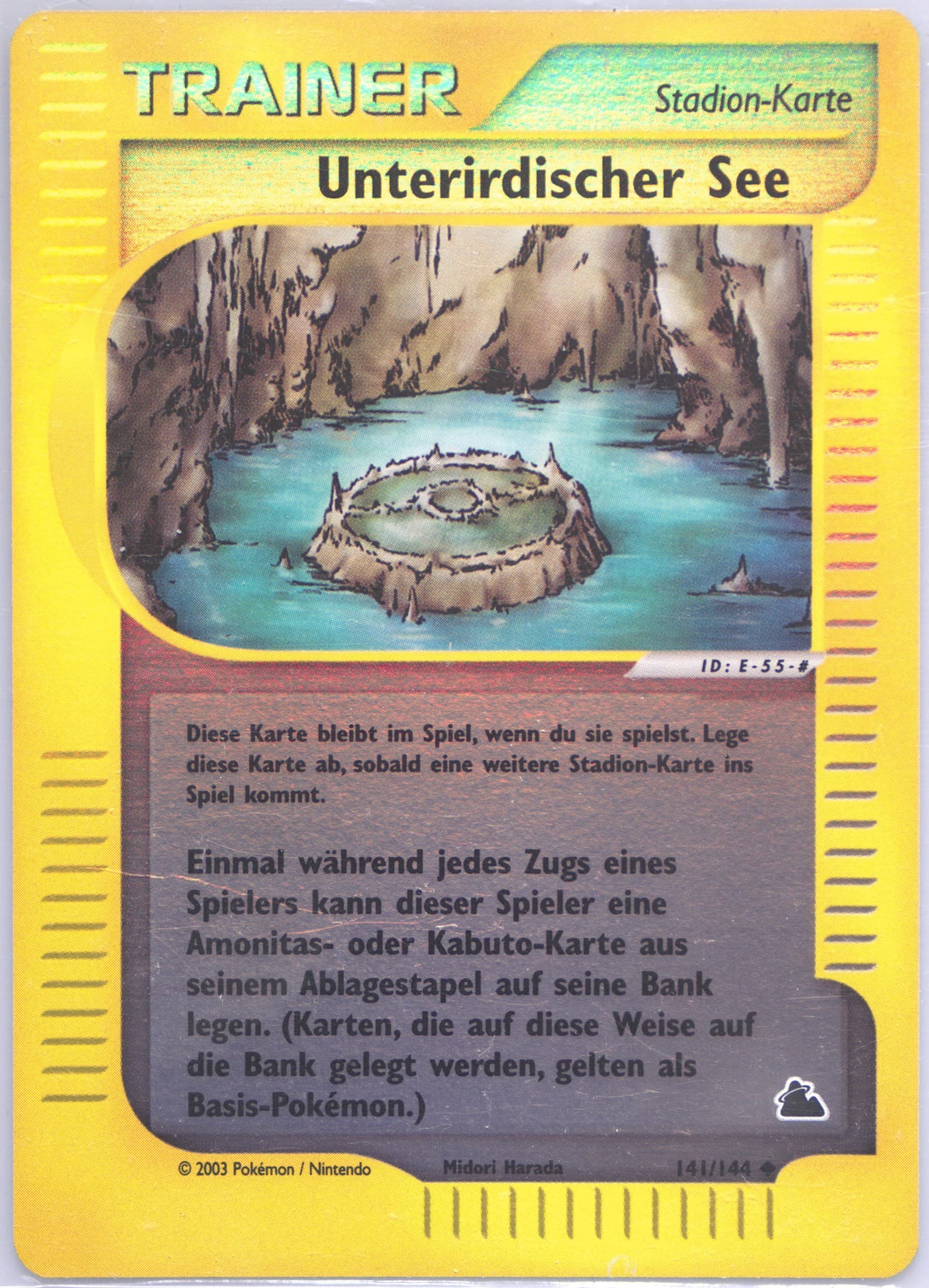 Unterirdischer See-Reverse Foil German (141) 2003 Pokemon Skyridge