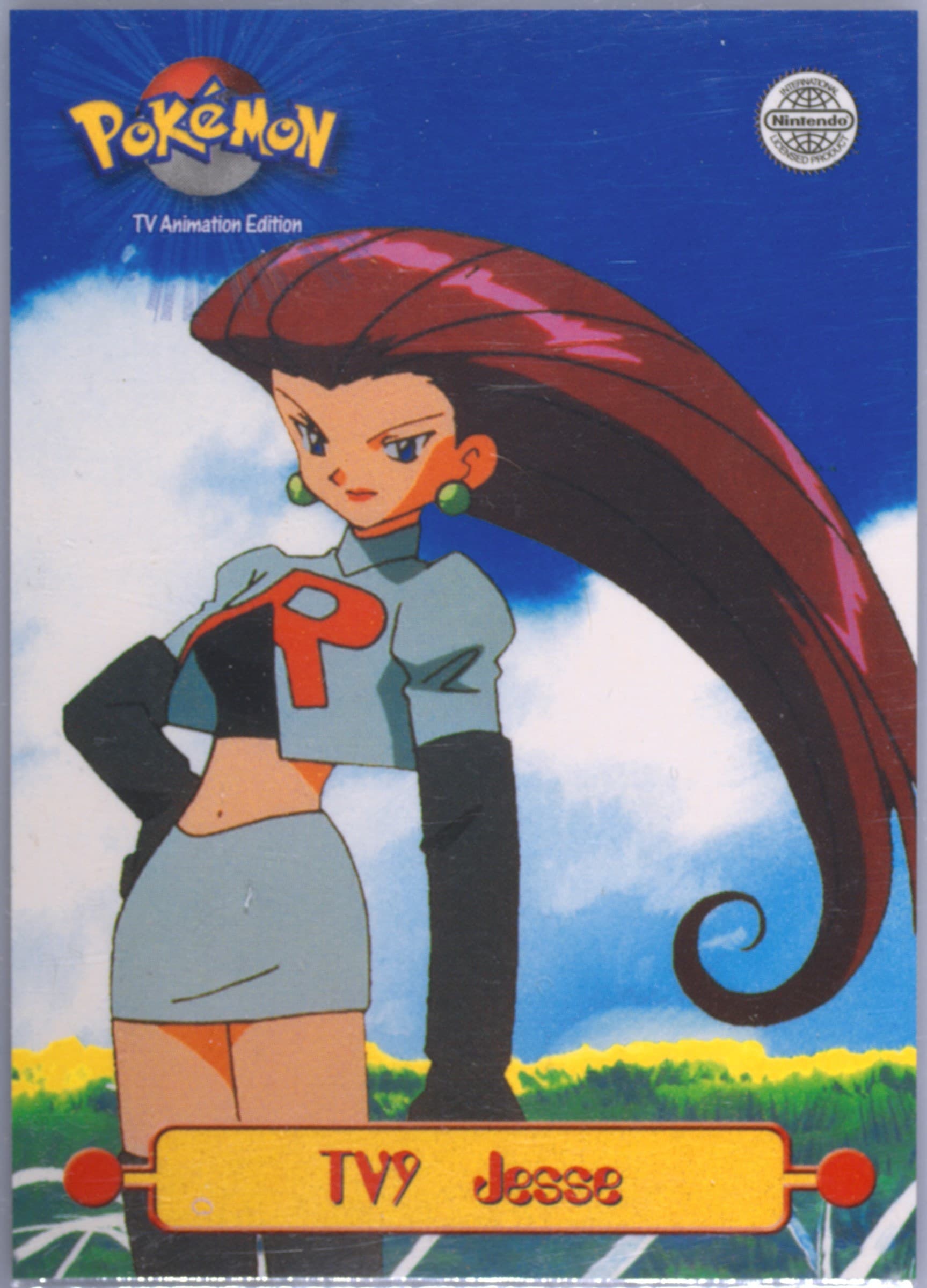 Jesse United Kingdom (TV9) 1999 Topps Pokemon Series 1 Character Cards