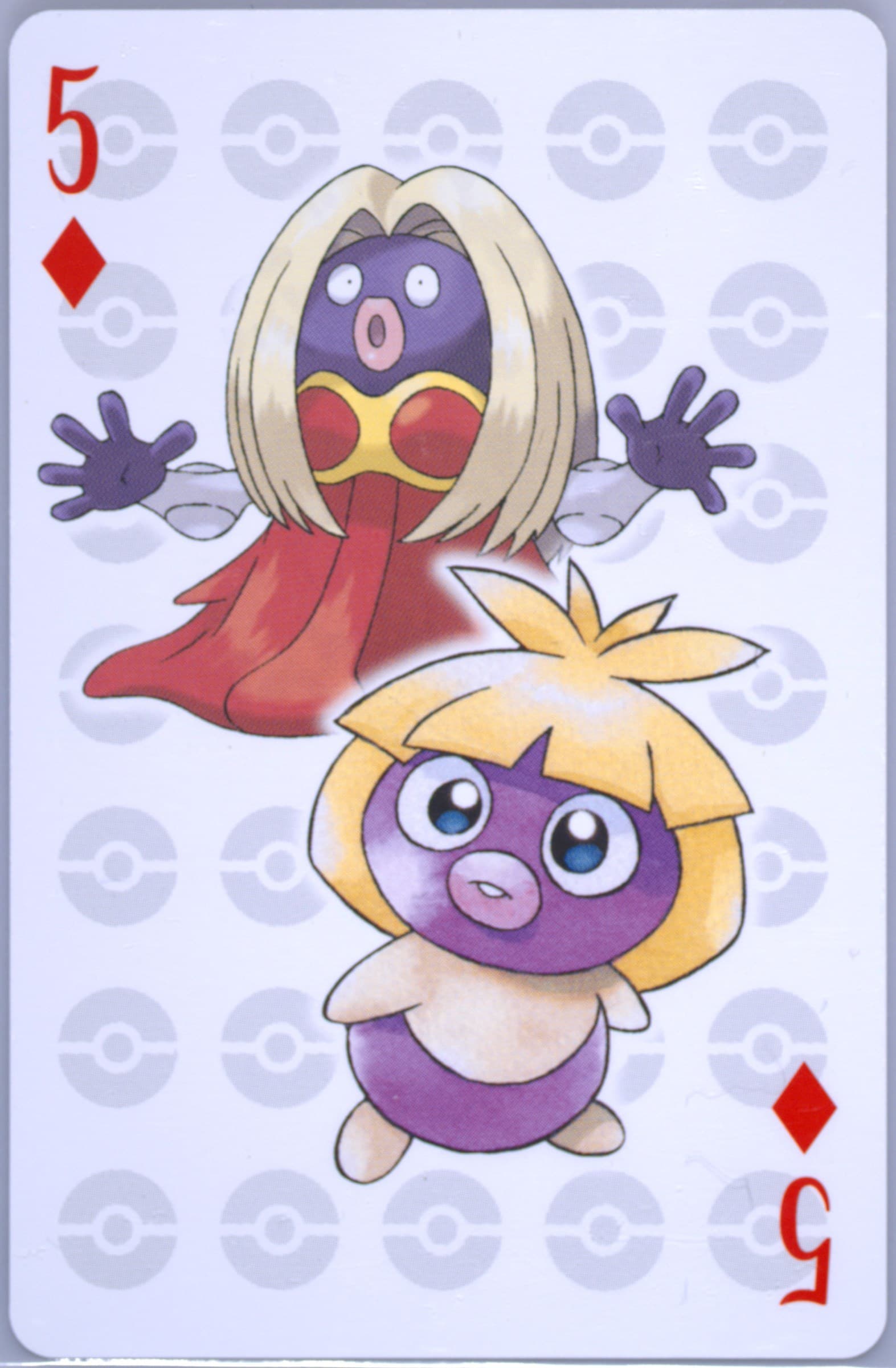 Jynx/Smoochum 5 of Diamonds 2006 Pokemon Center 10th Anniversary Playing Cards Green Deck
