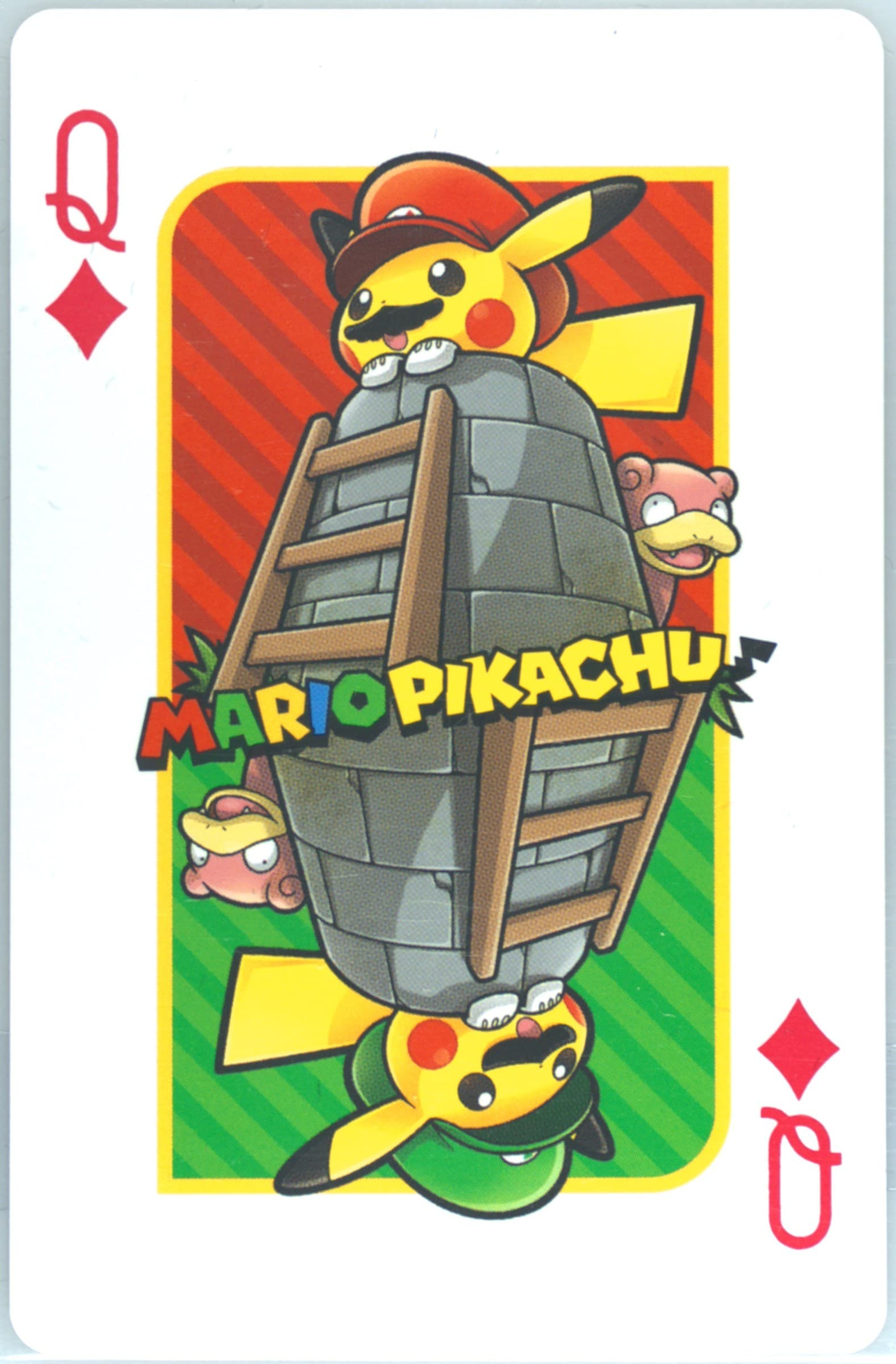 Queen of Diamonds 2016 Pokemon Playing Cards Mario Pikachu