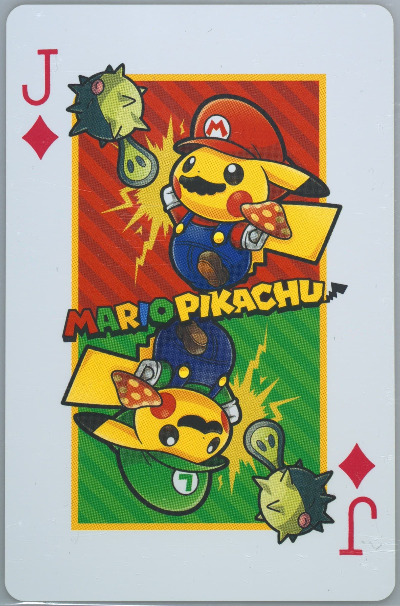Jack of Diamonds 2016 Pokemon Playing Cards Mario Pikachu