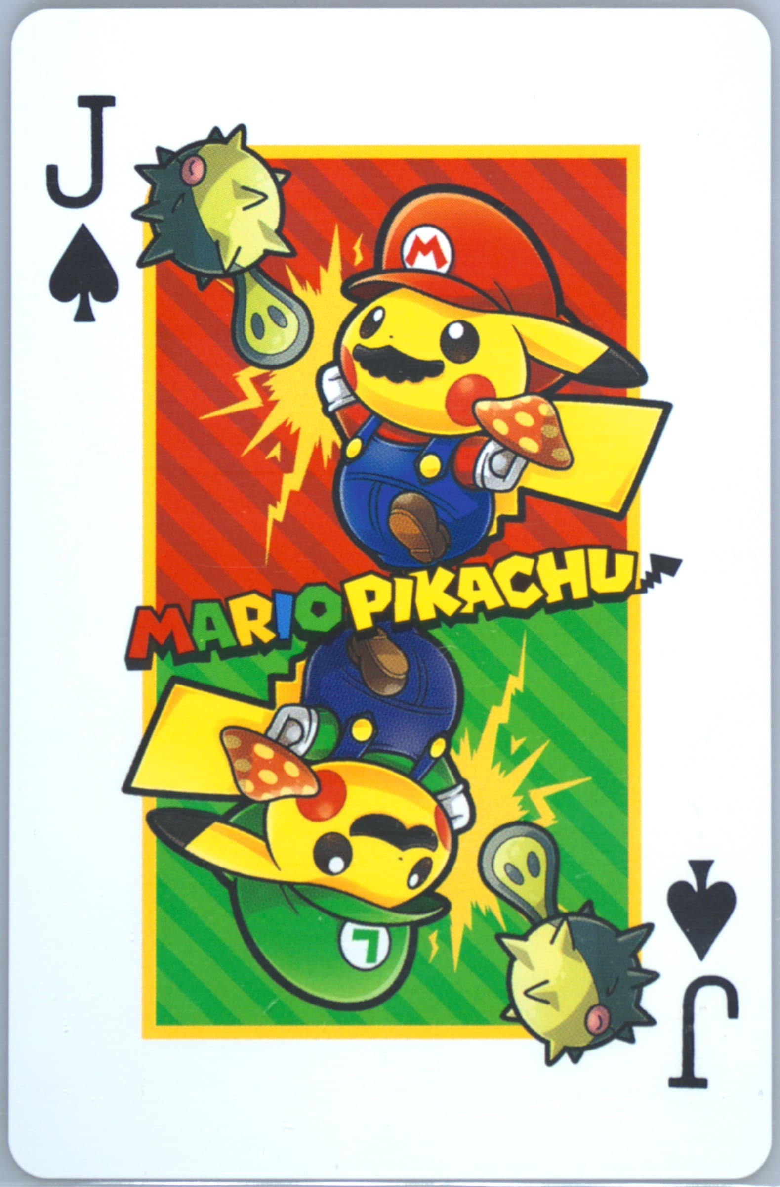 Jack of Spades 2016 Pokemon Playing Cards Mario Pikachu