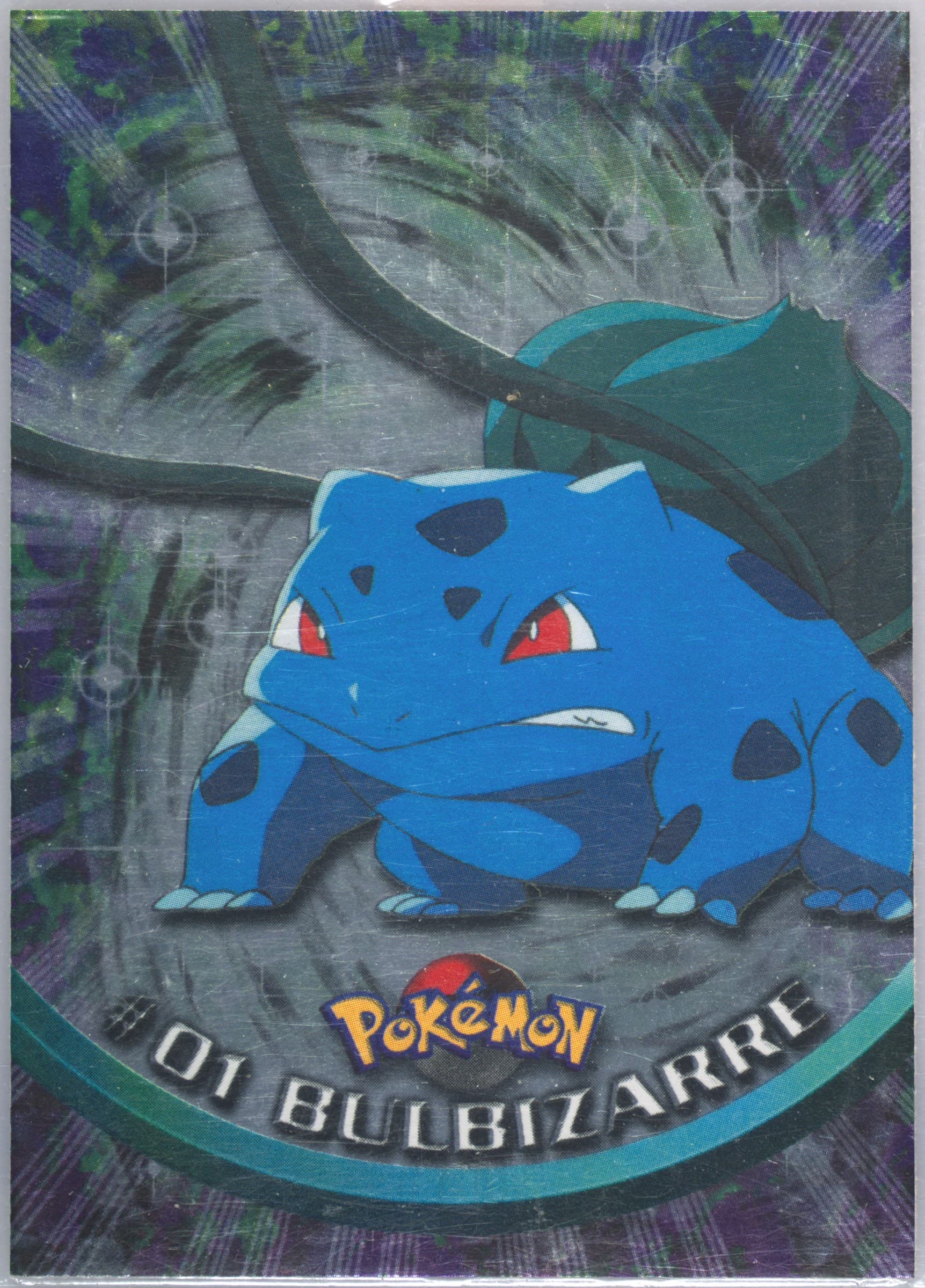 Bulbizarre Foil-French (1) 1999 Topps Pokemon TV