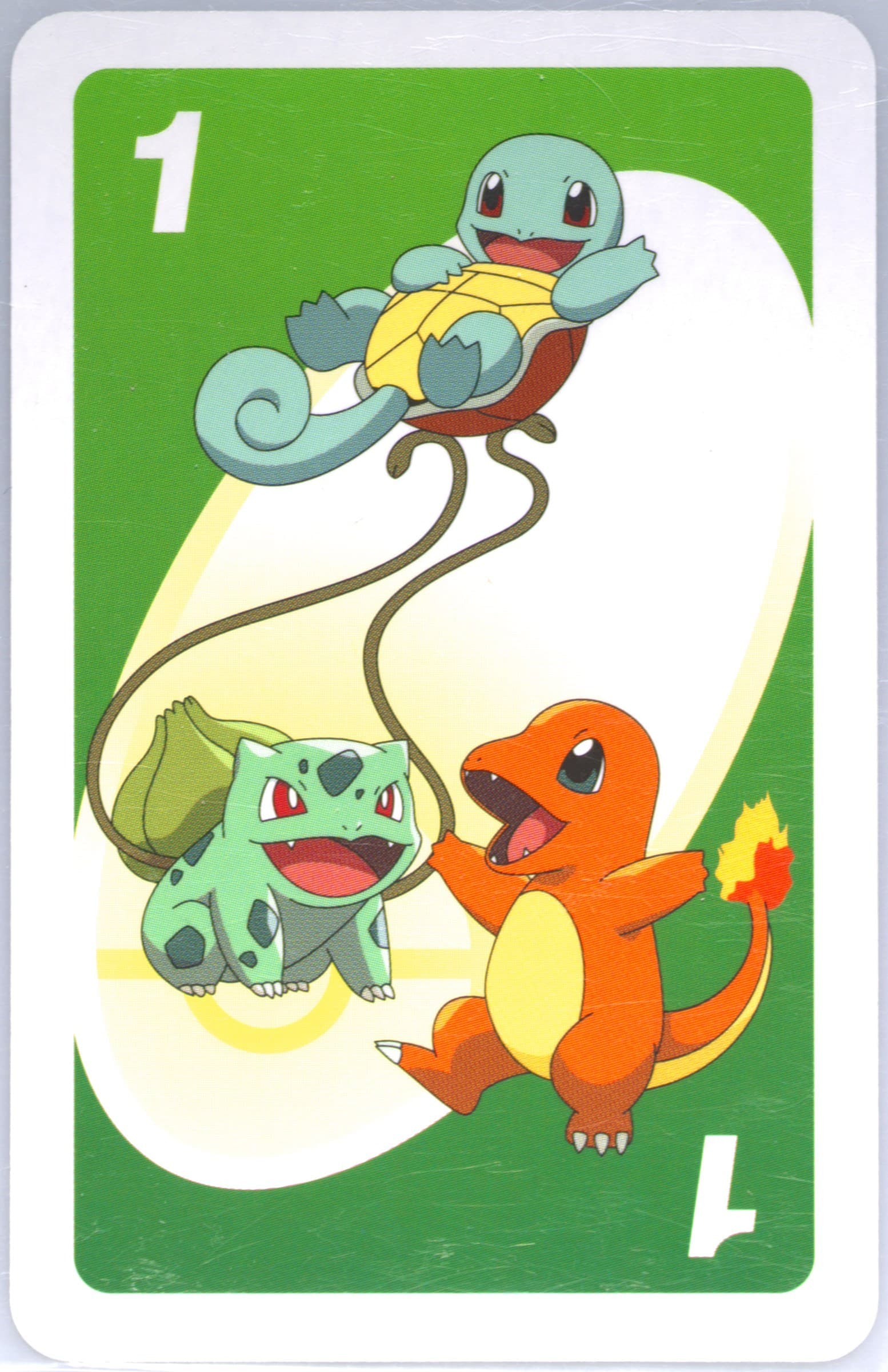 Bulbasaur/Charmander/Squirtle Green-#1 2014 Uno Pokemon XY
