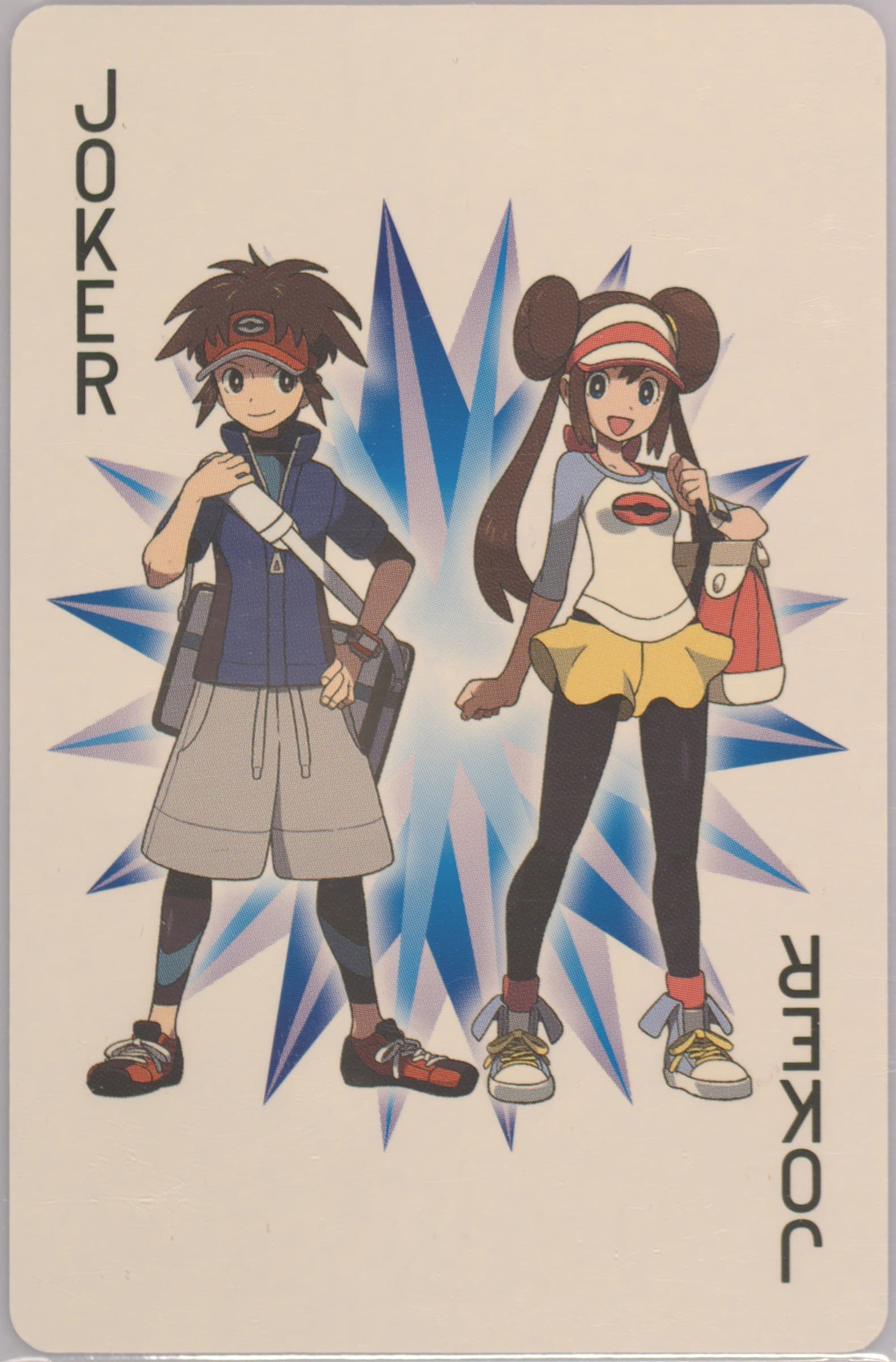 Rosa & Nate Joker 2012 Pokemon White 2 Playing Cards