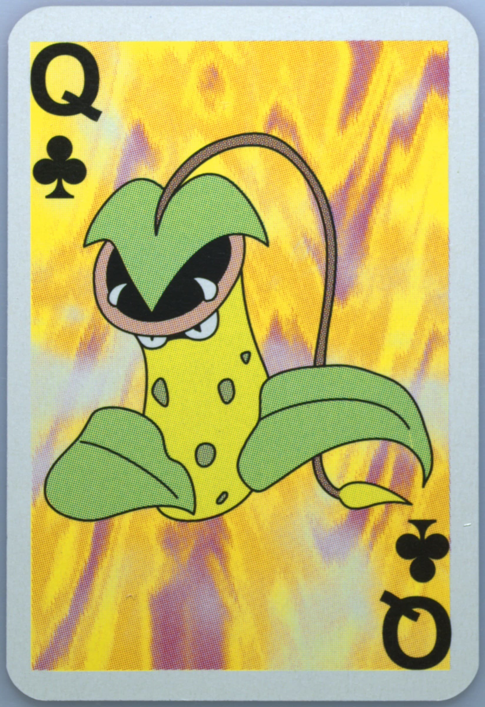 Victreebel Queen of Clubs 1999 Bicycle Pokemon Mini Playing Cards Red Deck