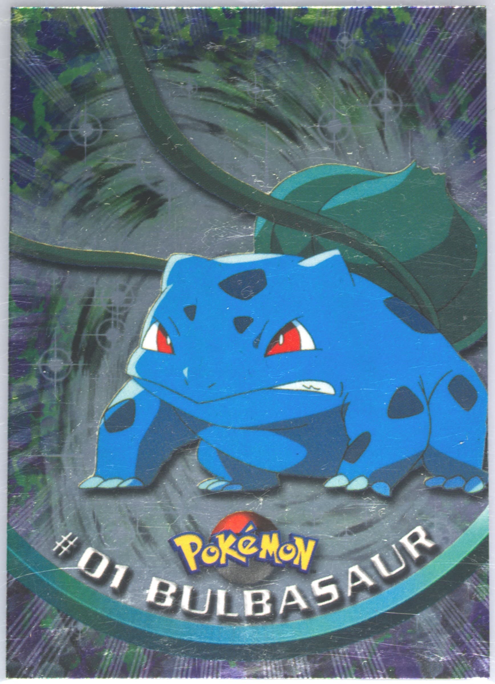 Bulbasaur Foil-Italian (1) 1999 Topps Pokemon TV