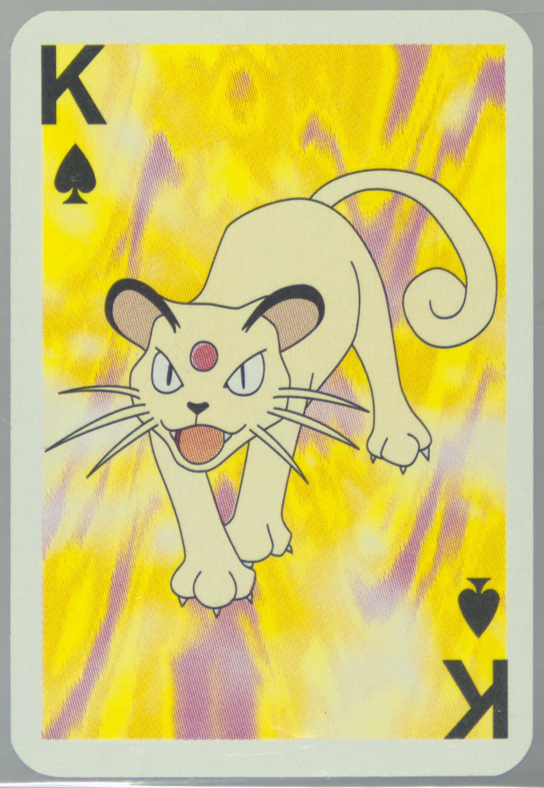 Persian King of Spades 1999 Bicycle Pokemon Mini Playing Cards Red Deck