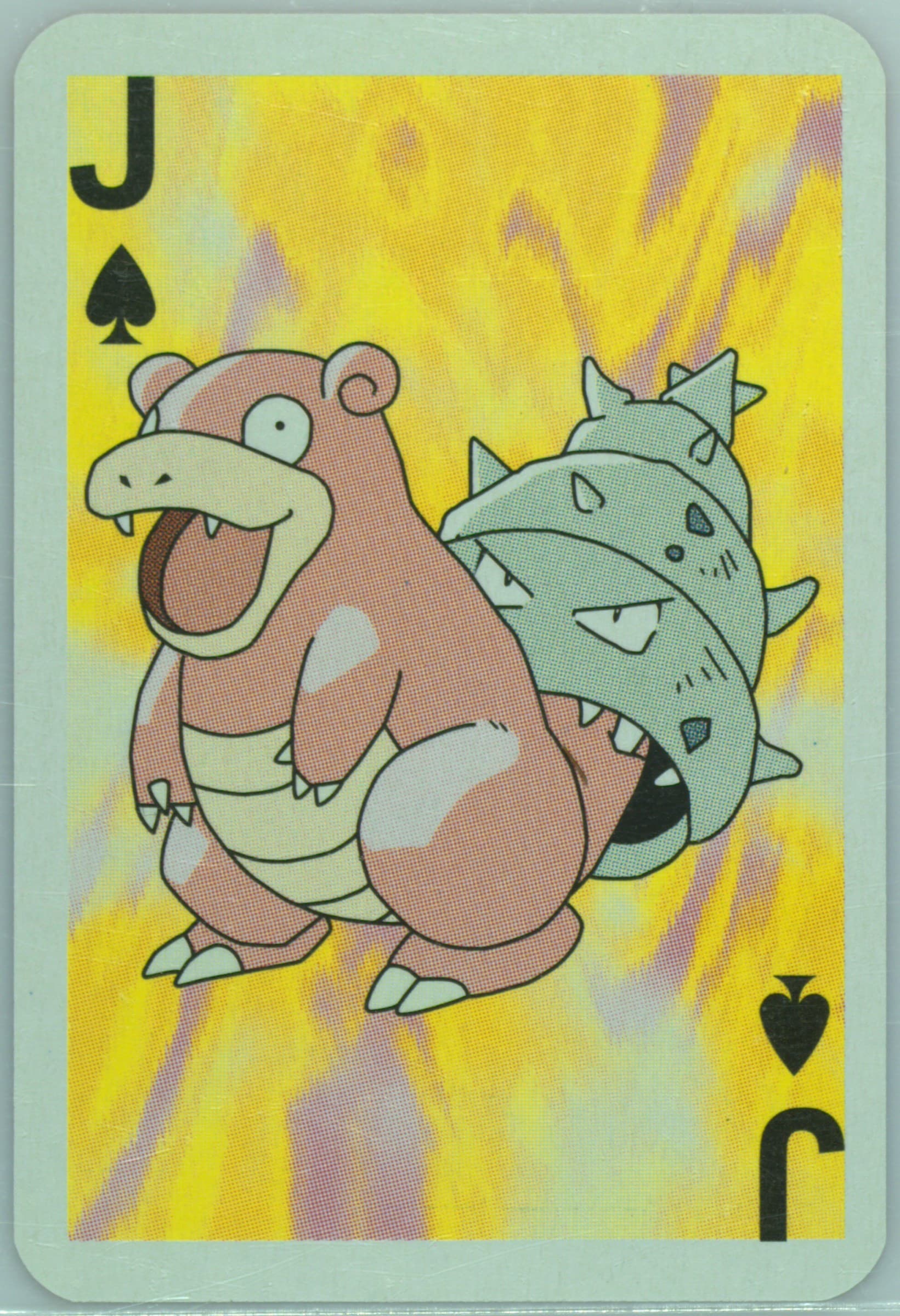Slowbro Jack of Spades 1999 Bicycle Pokemon Mini Playing Cards Red Deck