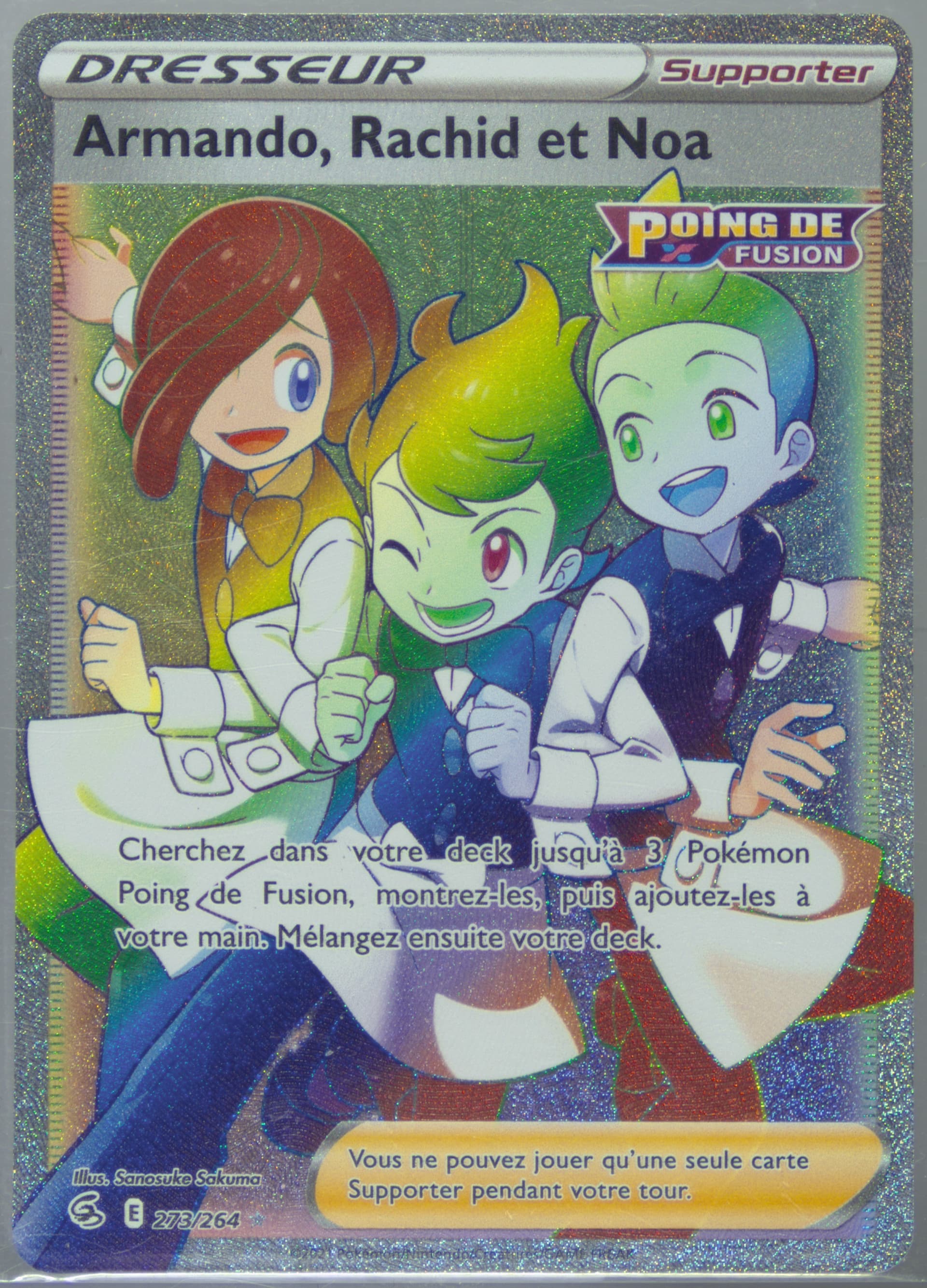 Full Art/Armando, Rachid ET Noa French-Secret (273) 2021 Pokemon Sword & Shield Fusion Strike