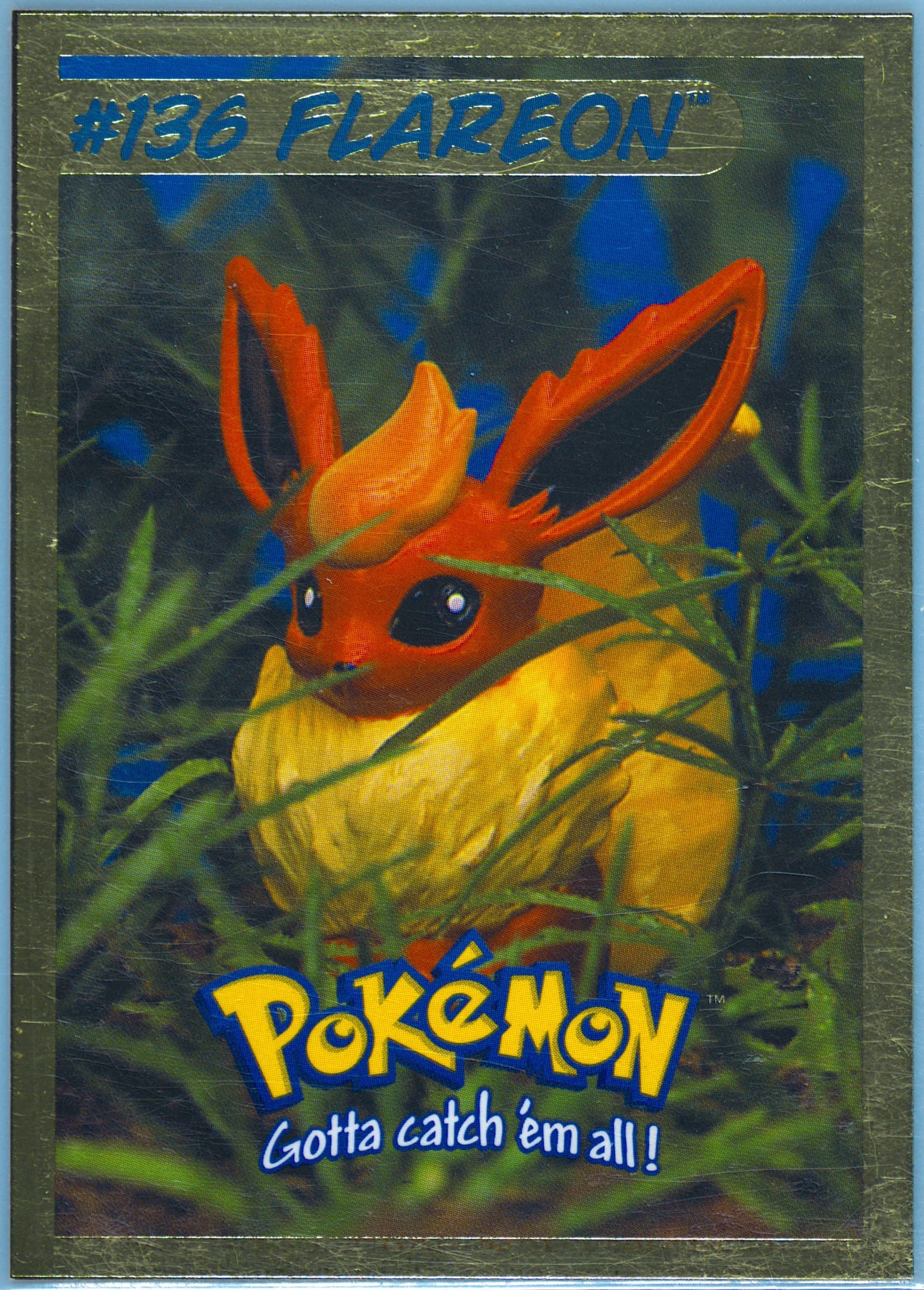 Flareon (7) 1999 Hasbro Pokemon Toy Wishes Magazine Hand-Cut