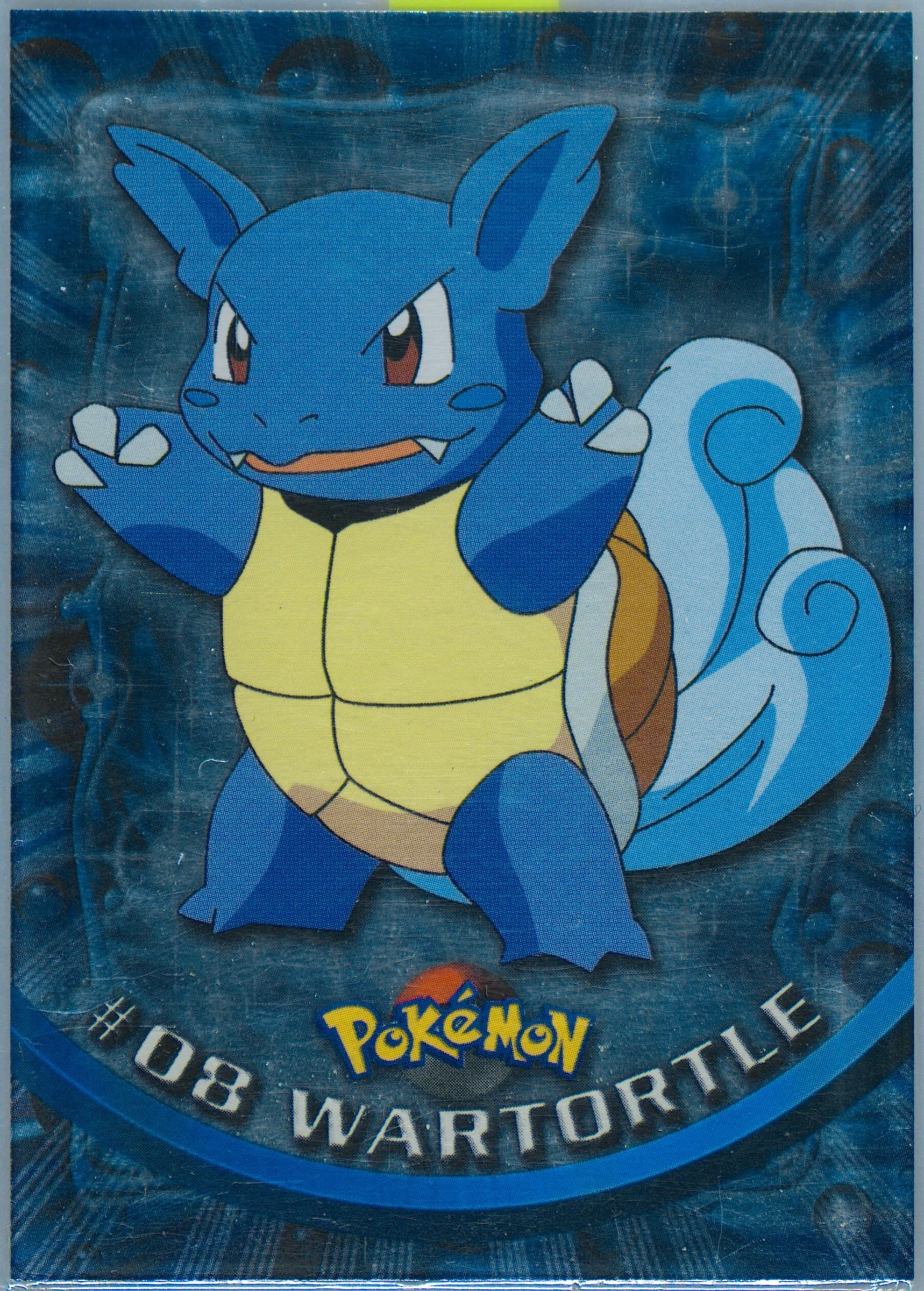 Wartortle Foil-Italian (8) 1999 Topps Pokemon TV