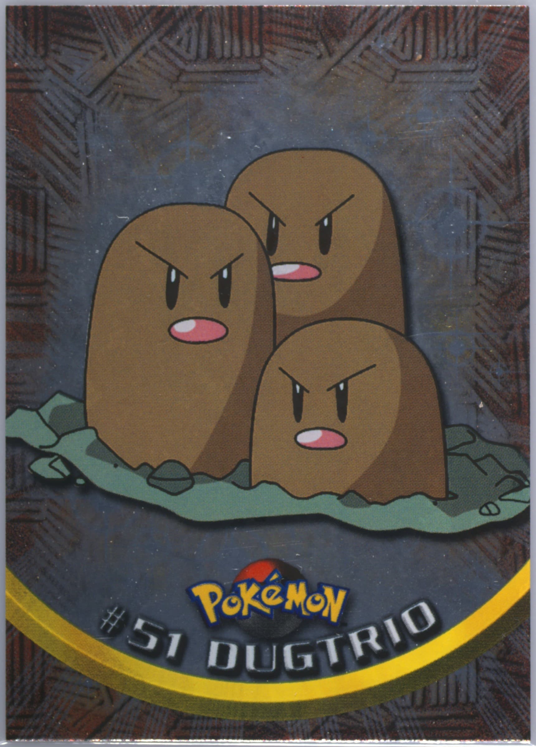 Dugtrio Foil-Italian (51) 1999 Topps Pokemon TV