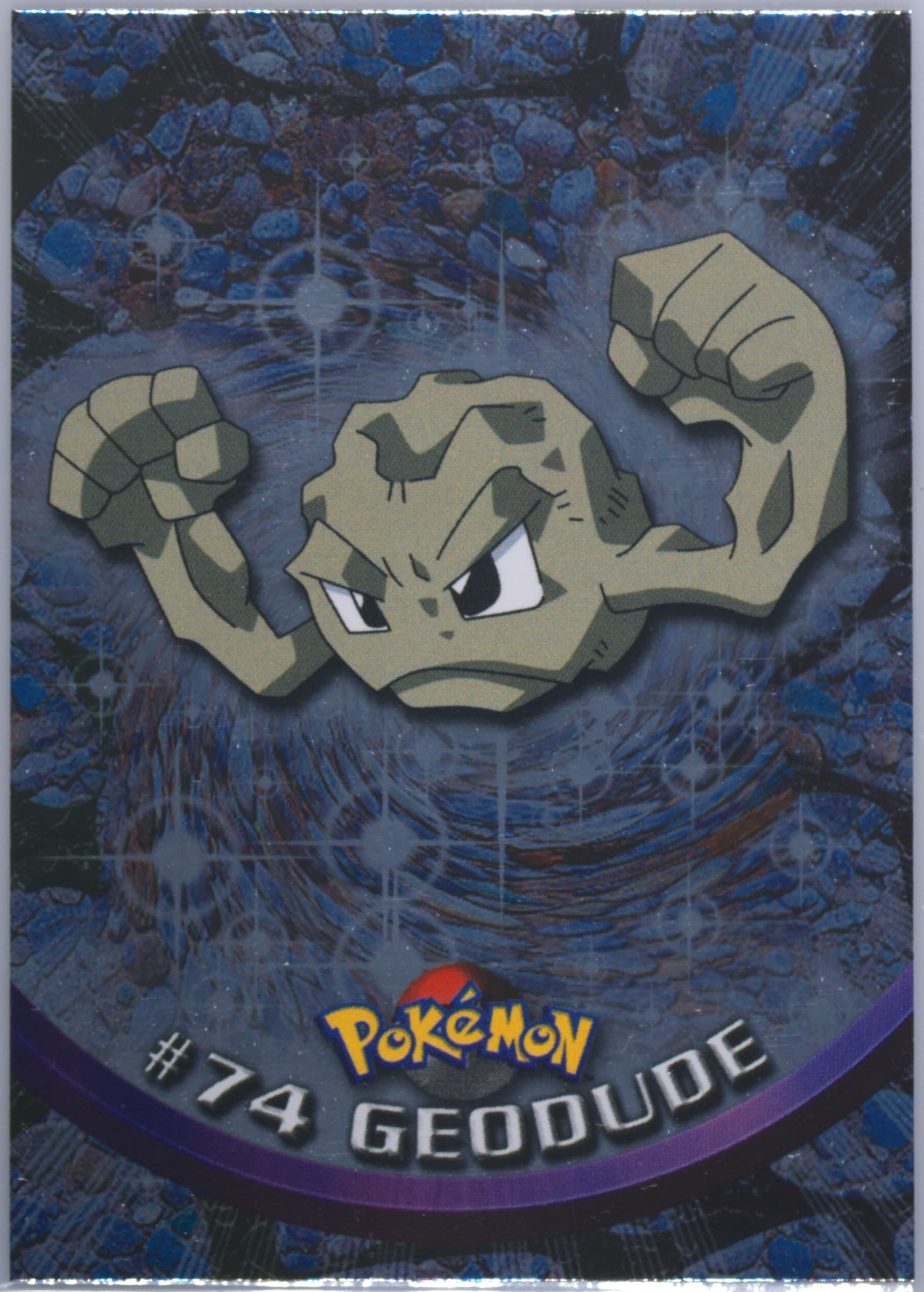 Geodude Foil-Italian (74) 1999 Topps Pokemon TV