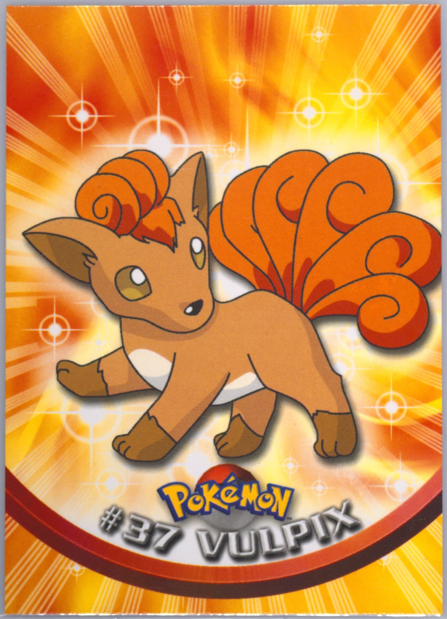 Vulpix Italian (37) 1999 Topps Pokemon TV