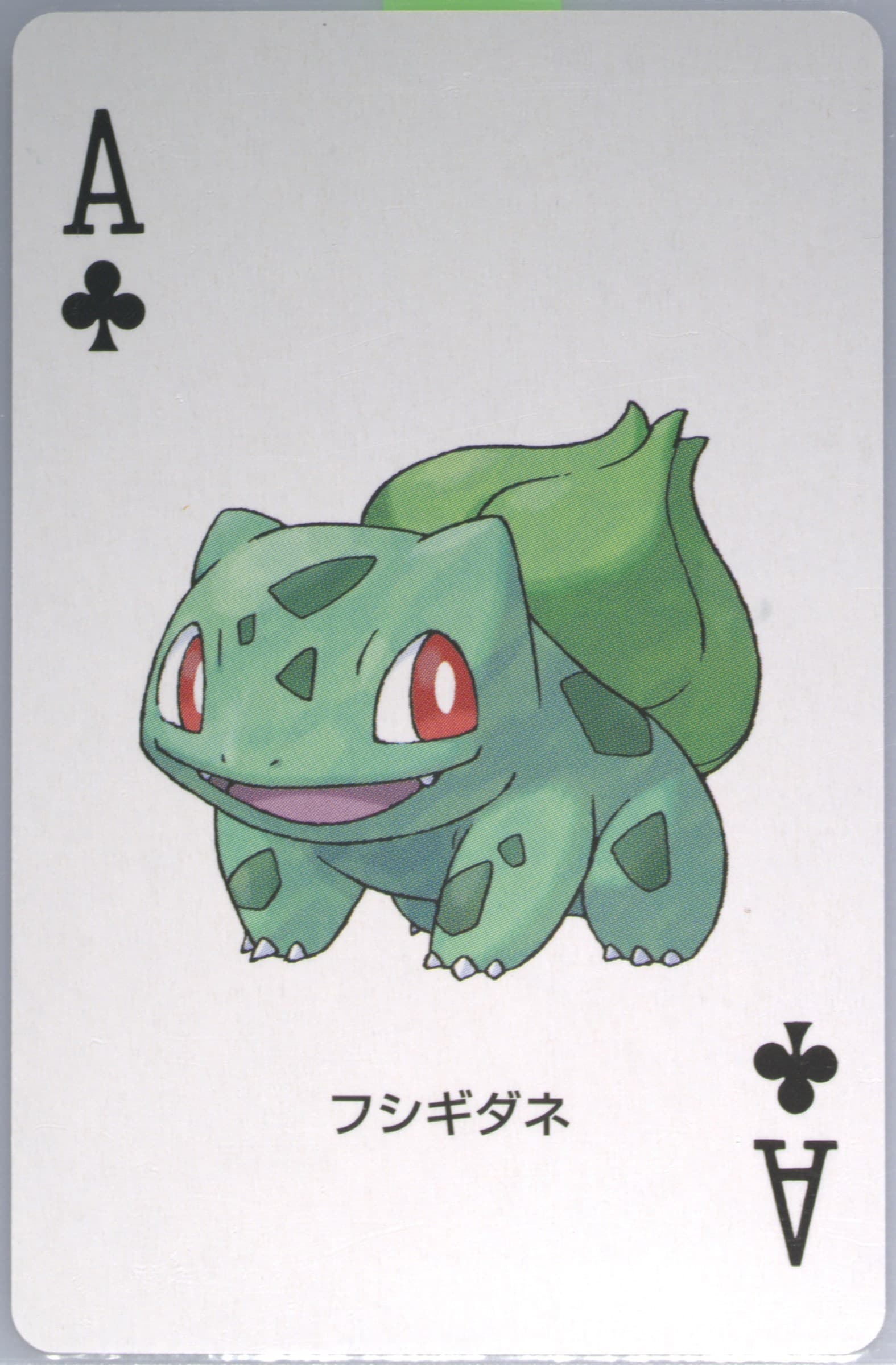 Bulbasaur Ace of Clubs 2004 Pokemon Leafgreen Version Playing Cards