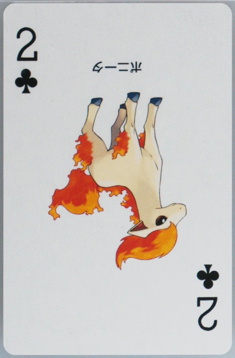 Ponyta 2 of Clubs 2004 Pokemon Leafgreen Version Playing Cards