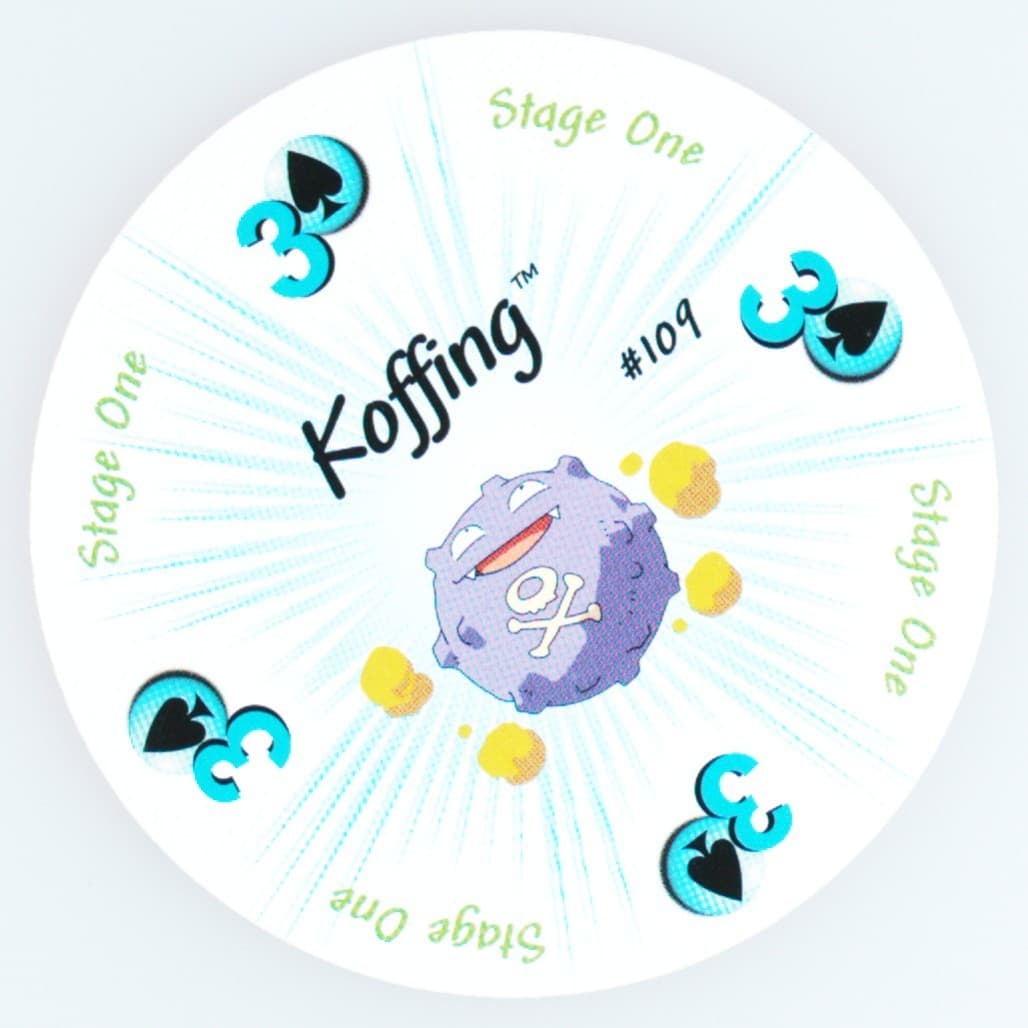 Koffing 3 of Spades (109) 1999 Pokemon Rummy