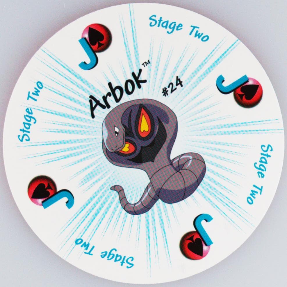 Arbok Jack of Spades (24) 1999 Pokemon Rummy