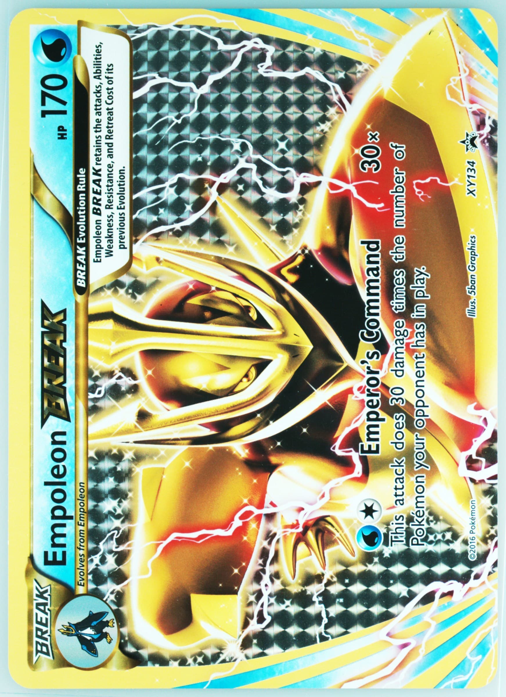 Empoleon Break Break Evolution Box-Jumbo (XY134) 2016 Pokemon XY Black Star Promo