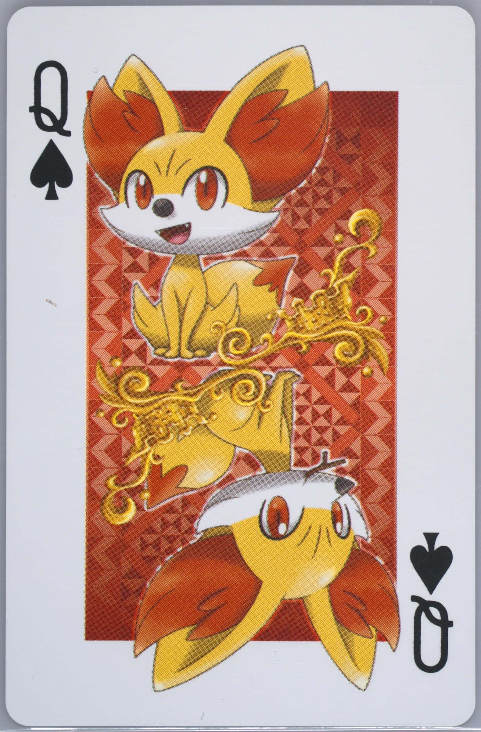 Queen of Spades Fennekin 2013 Pokemon Center Tokyo Bay Playing Cards